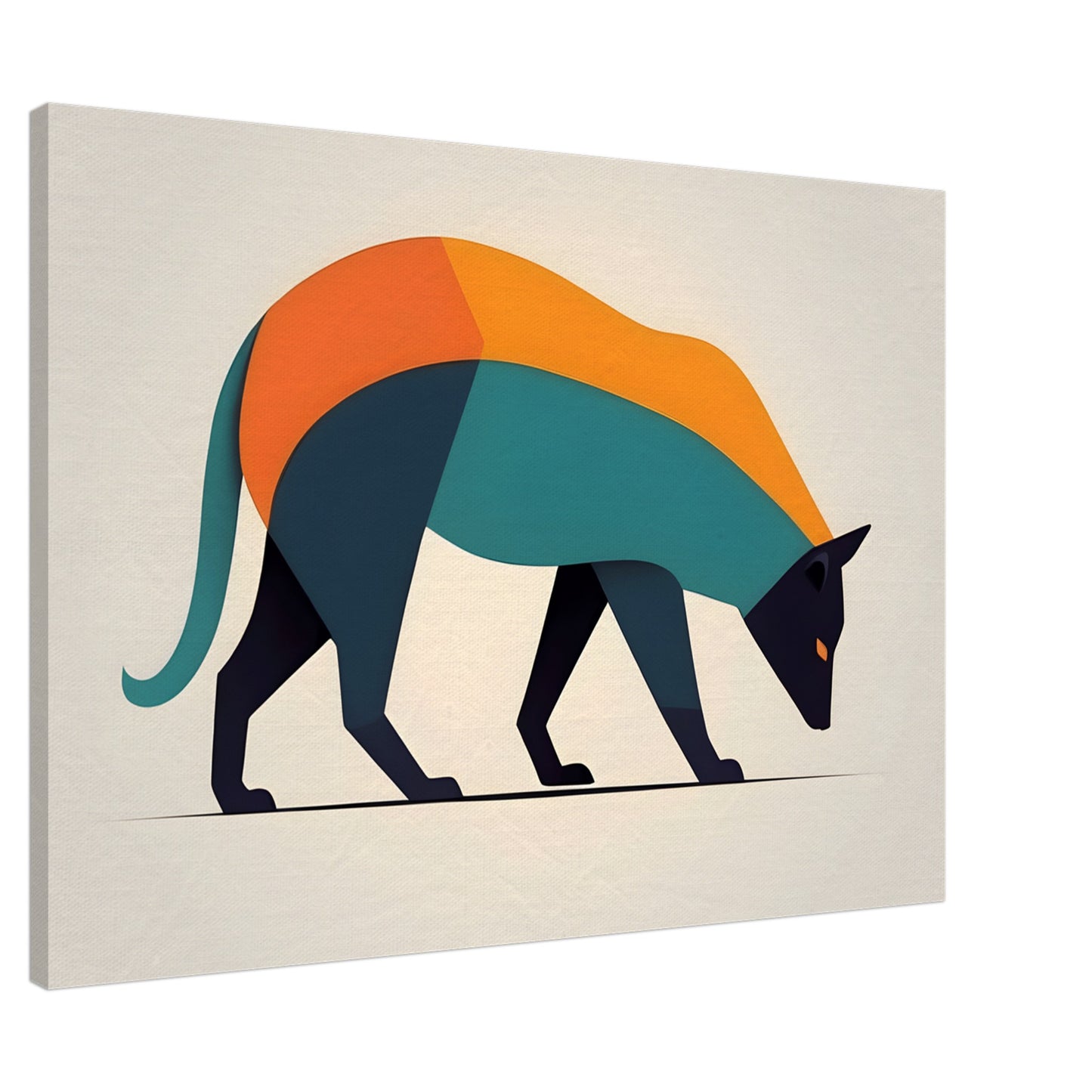 Harmonious Fusion - Minimalist Abstract Animal Wall Art