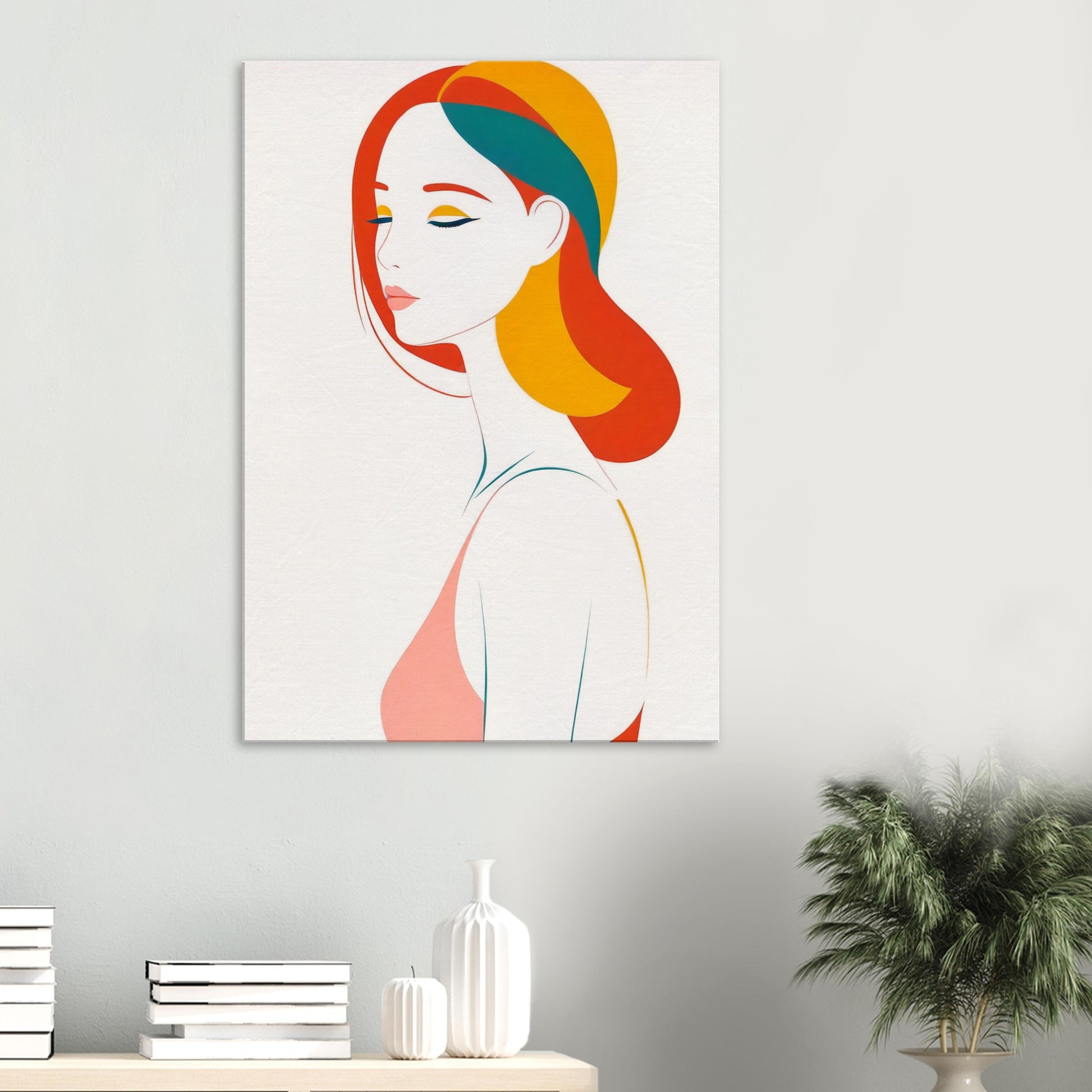 Radiance - Minimalist Abstract Portrait Art