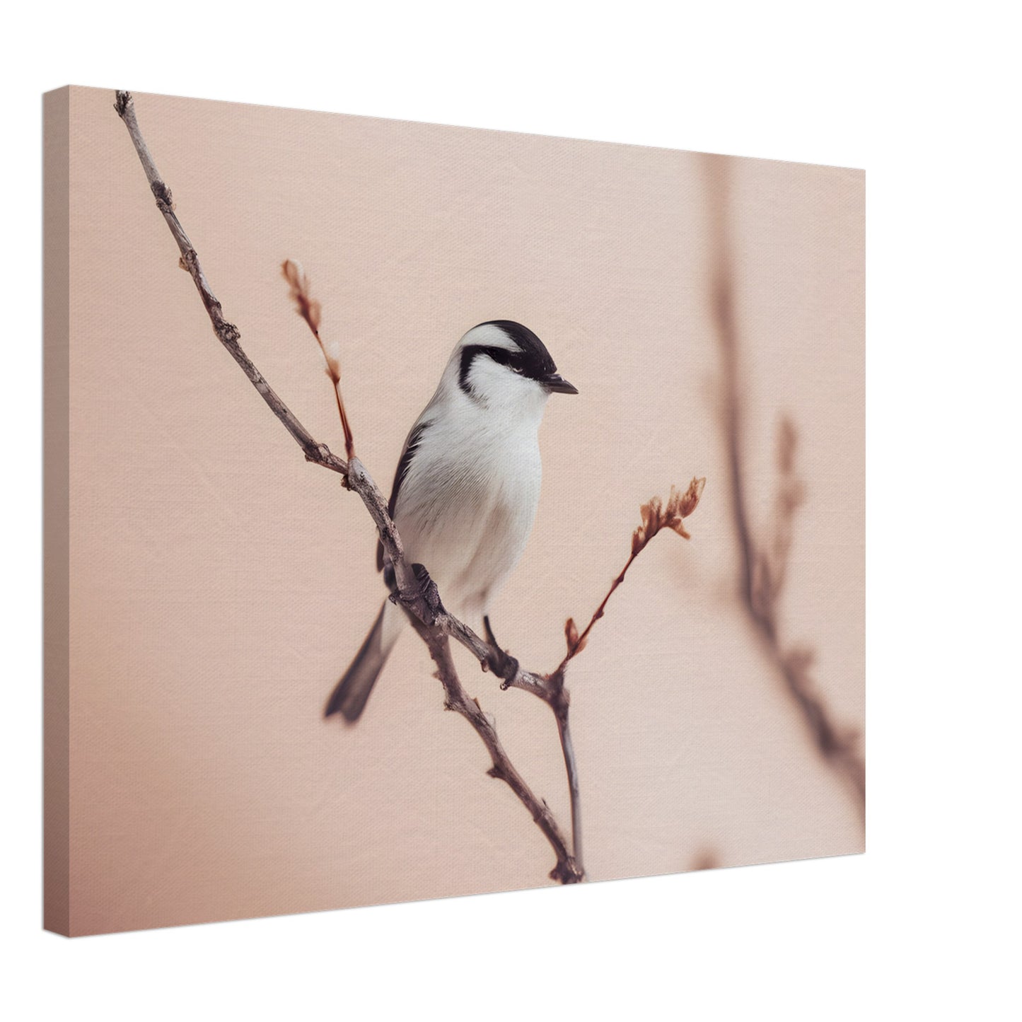 Whispers of Serenity: Captivating Bird Canvas Horizontal Artwork