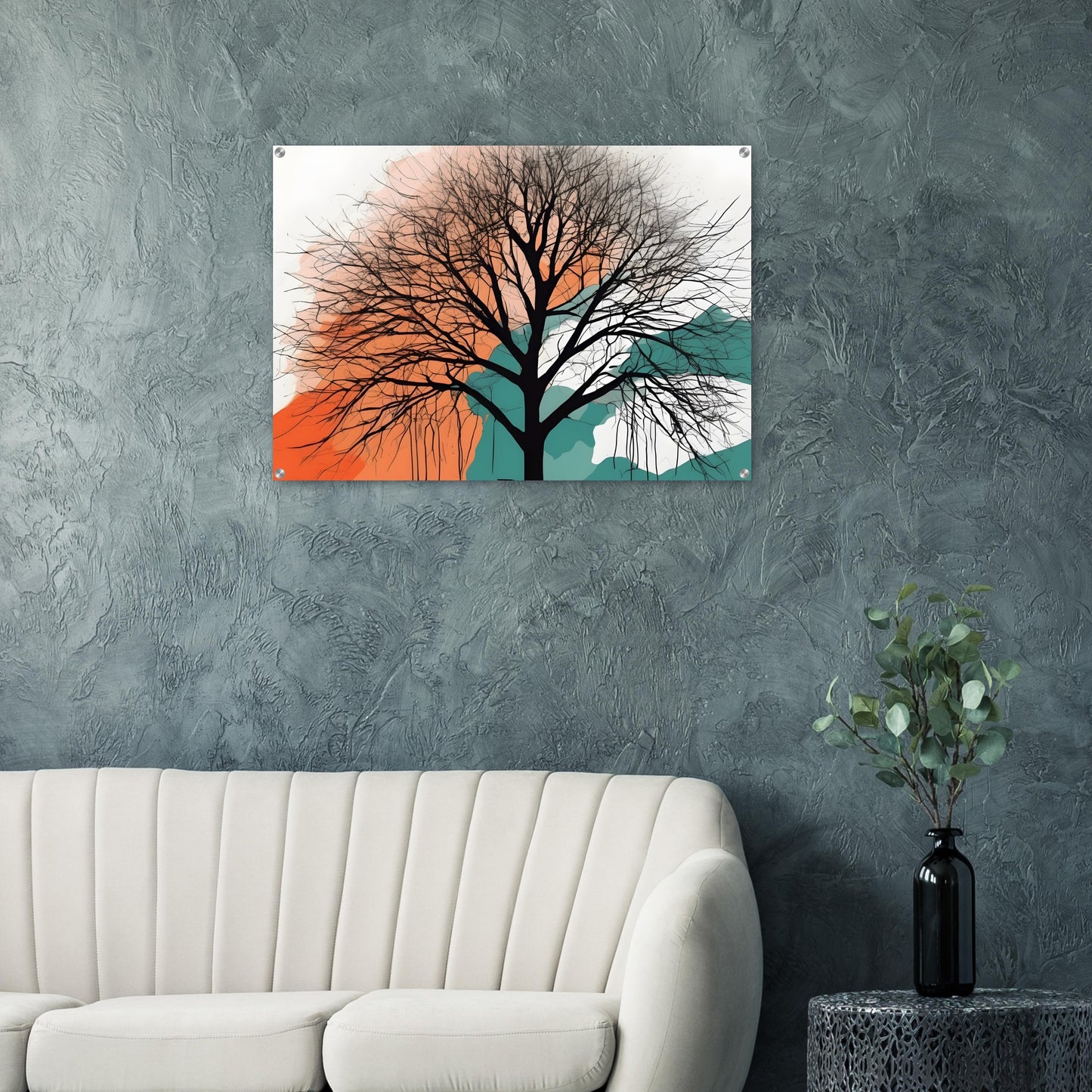 Whispering Tree - Minimalist Abstract Acrylic Wall Art