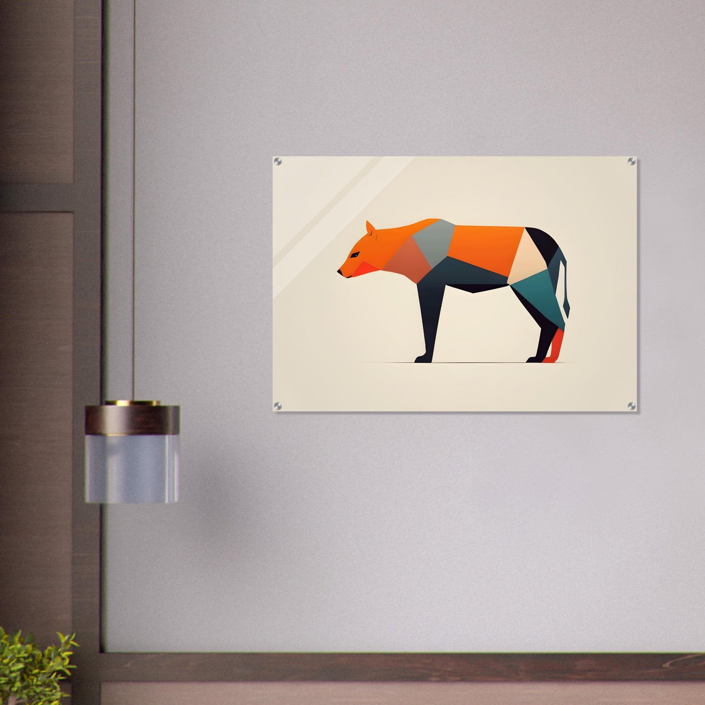 Facet - Vibrant Minimalist Abstract Animal Art