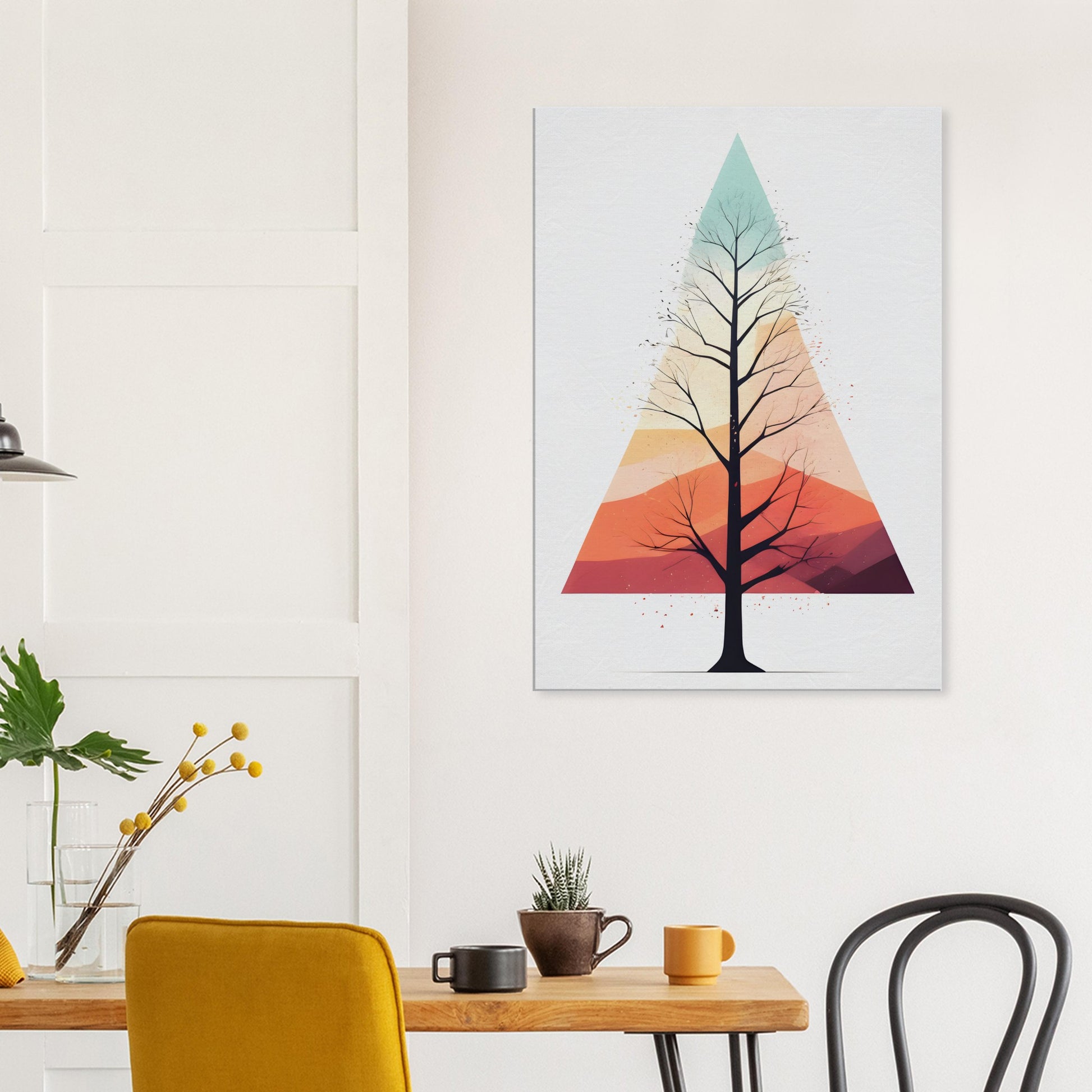 Whispers of Nature: Captivating Vertical Canvas Wall Art