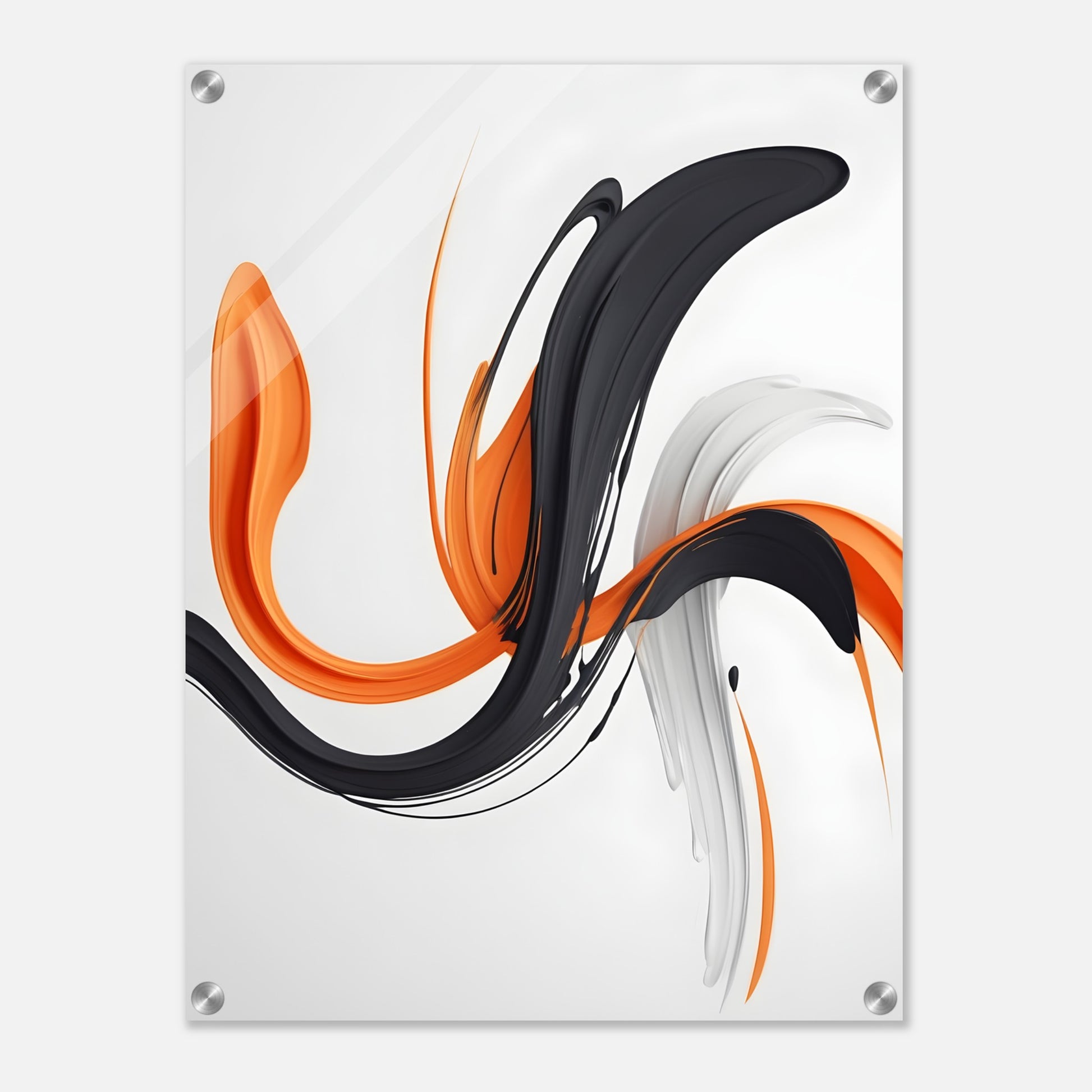 Dynamic Minimalist Abstract Acrylic Print for Modern Spaces