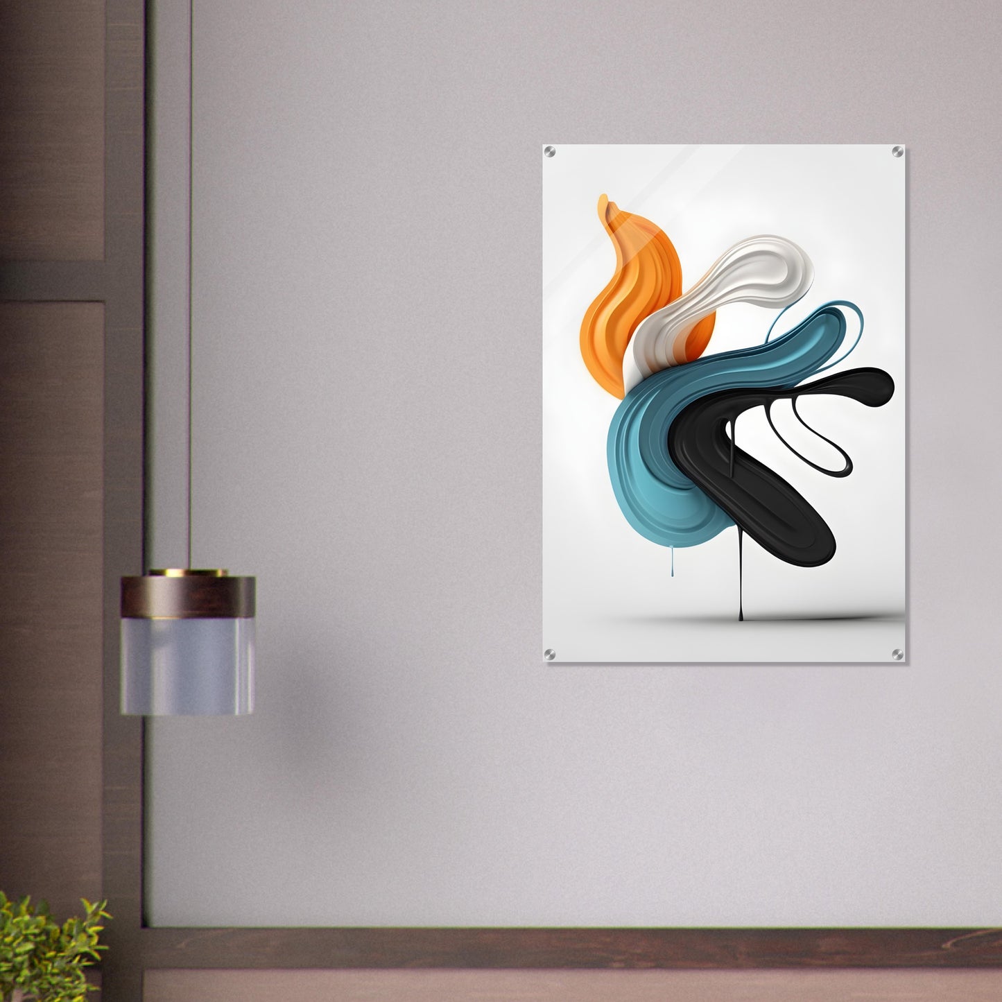 Captivating Acrylic Print: Minimalist Abstract Wall Art Design