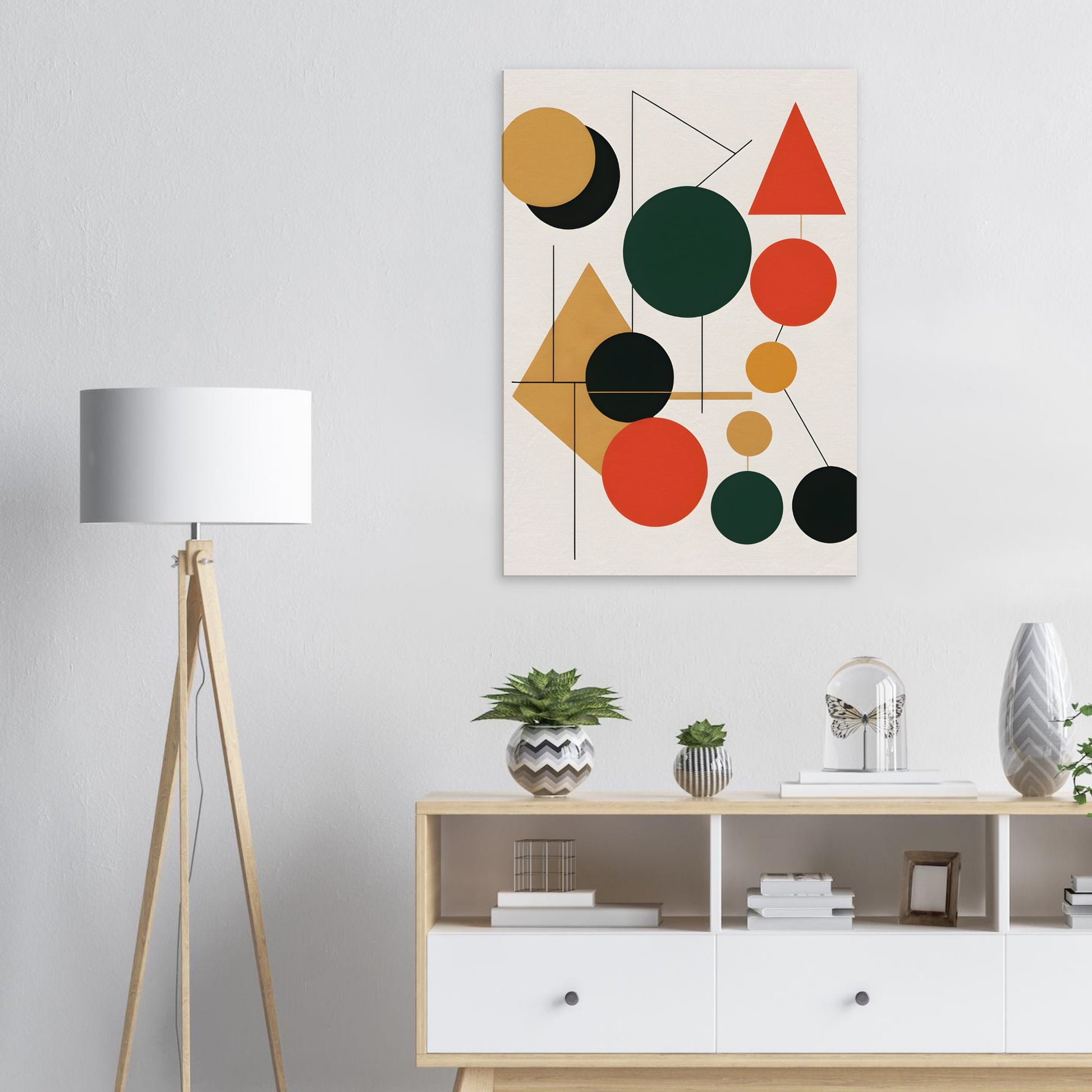 Harmonious Geometry - Minimalist Abstract Christmas Decor