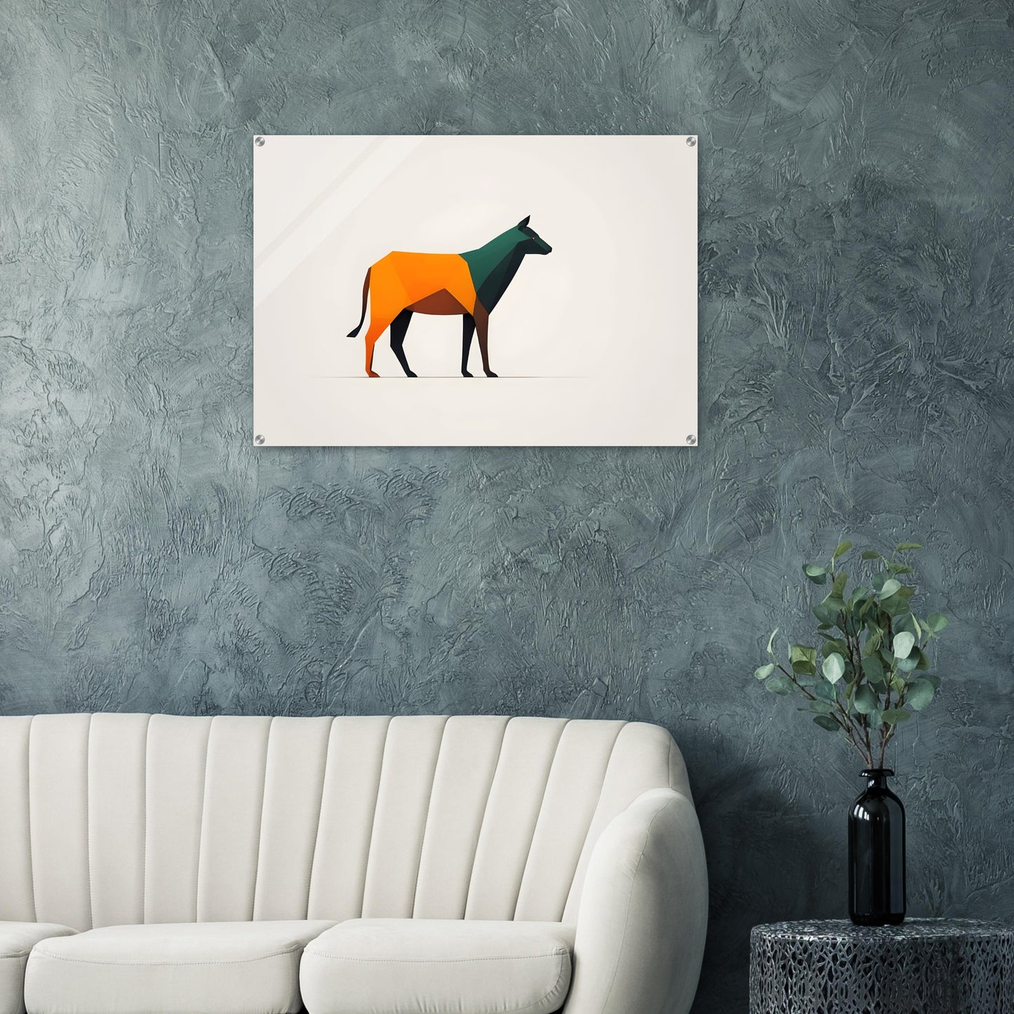 Dynamic Canine - Abstract Minimalist Wall Art Print