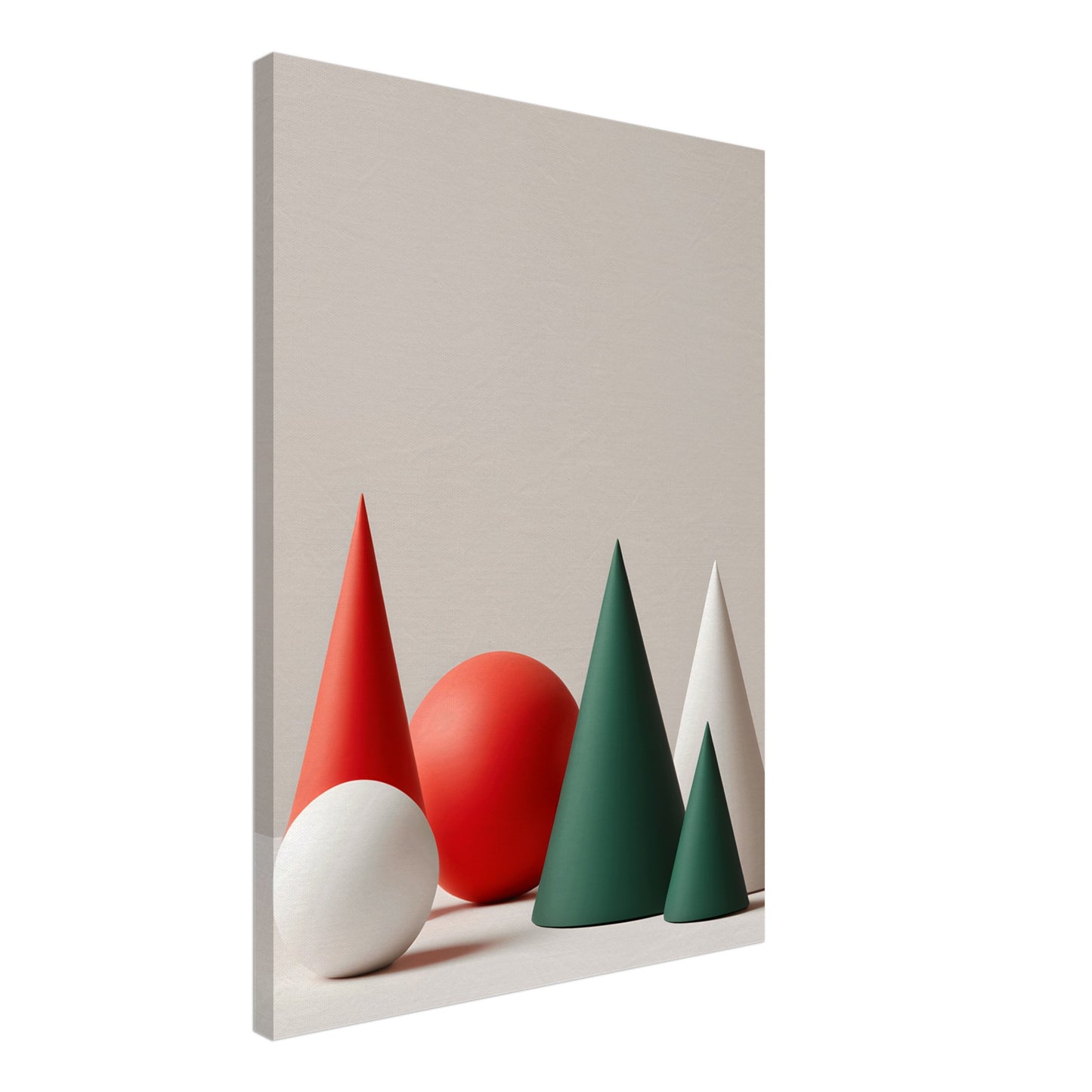 Serene Joy - Minimalist Christmas Canvas Wall Art