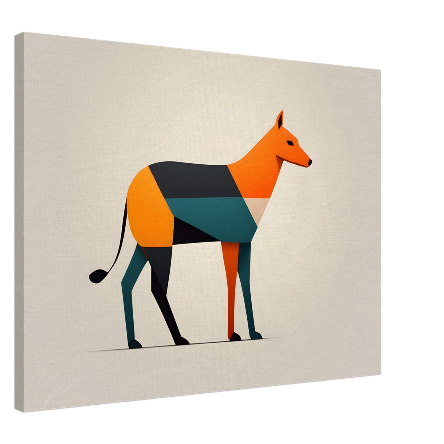 Paws & Color - Minimalist Abstract Dog Art for Modern Homes