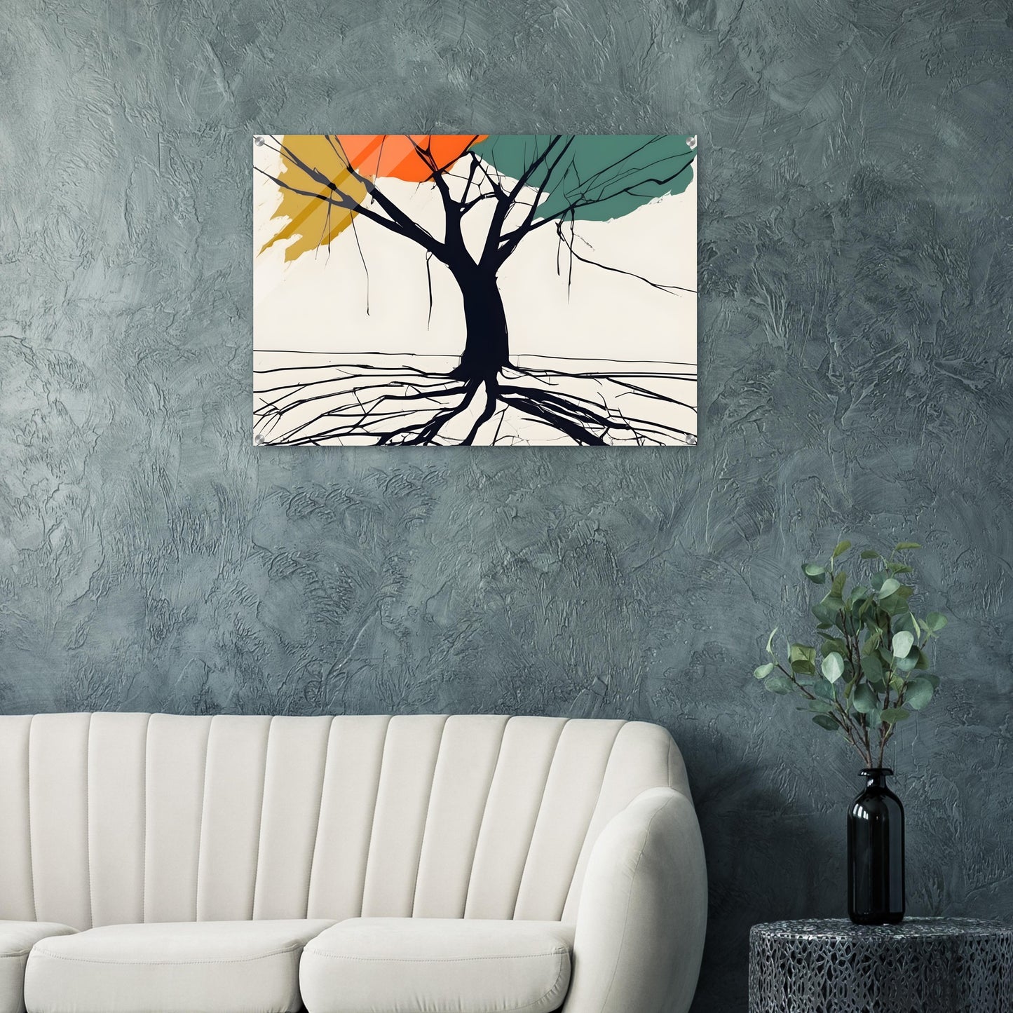 Tree Silhouette Minimalist Abstract Art