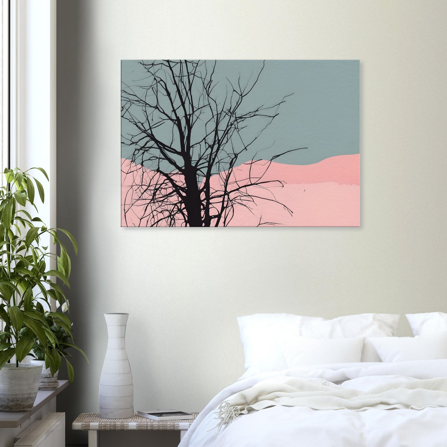 Branches - Minimalist Abstract Canvas Print for Modern Home