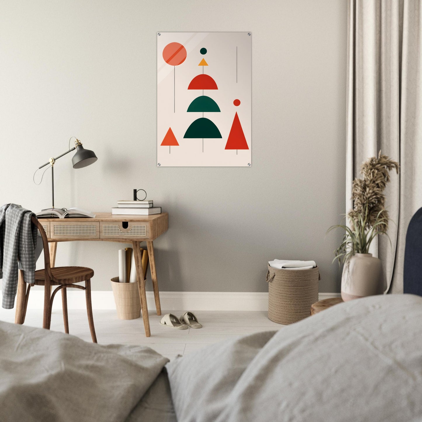 Harmony - Minimalist Abstract Christmas Art Prints for Modern Decor