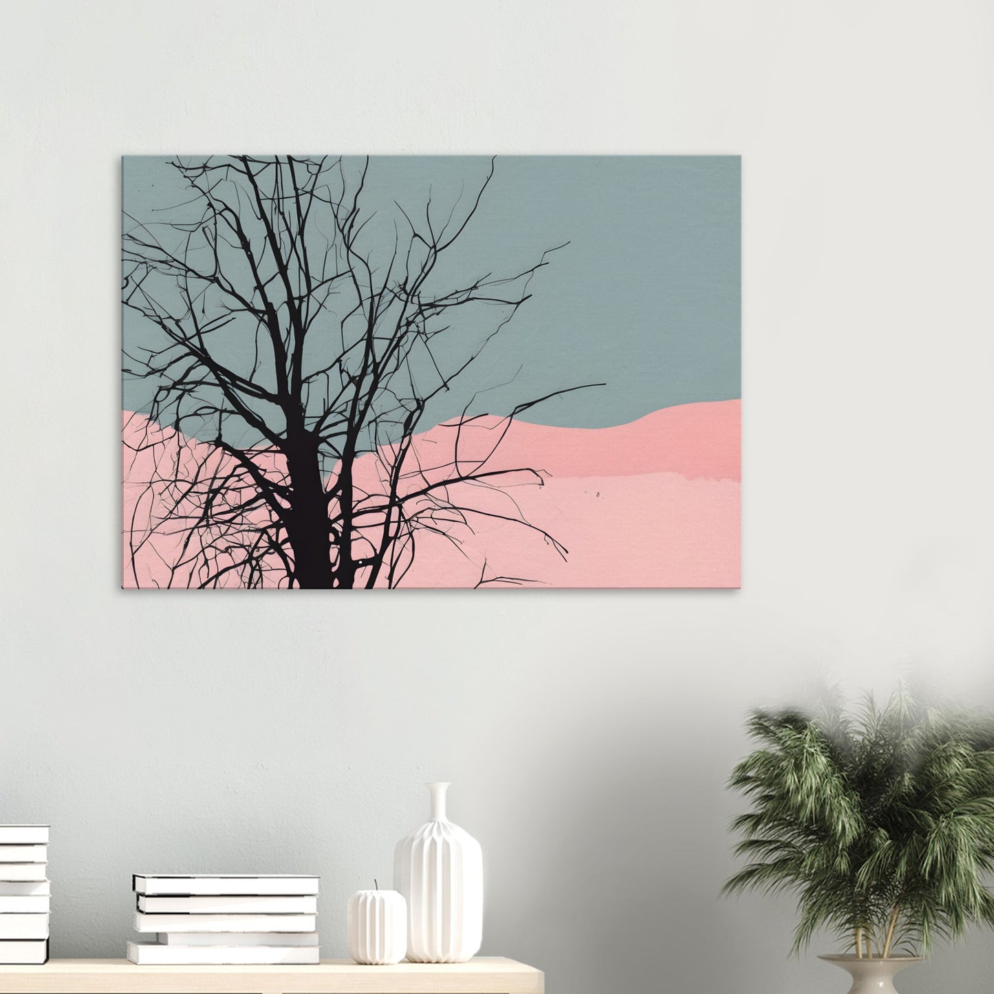 Branches - Minimalist Abstract Canvas Print for Modern Home