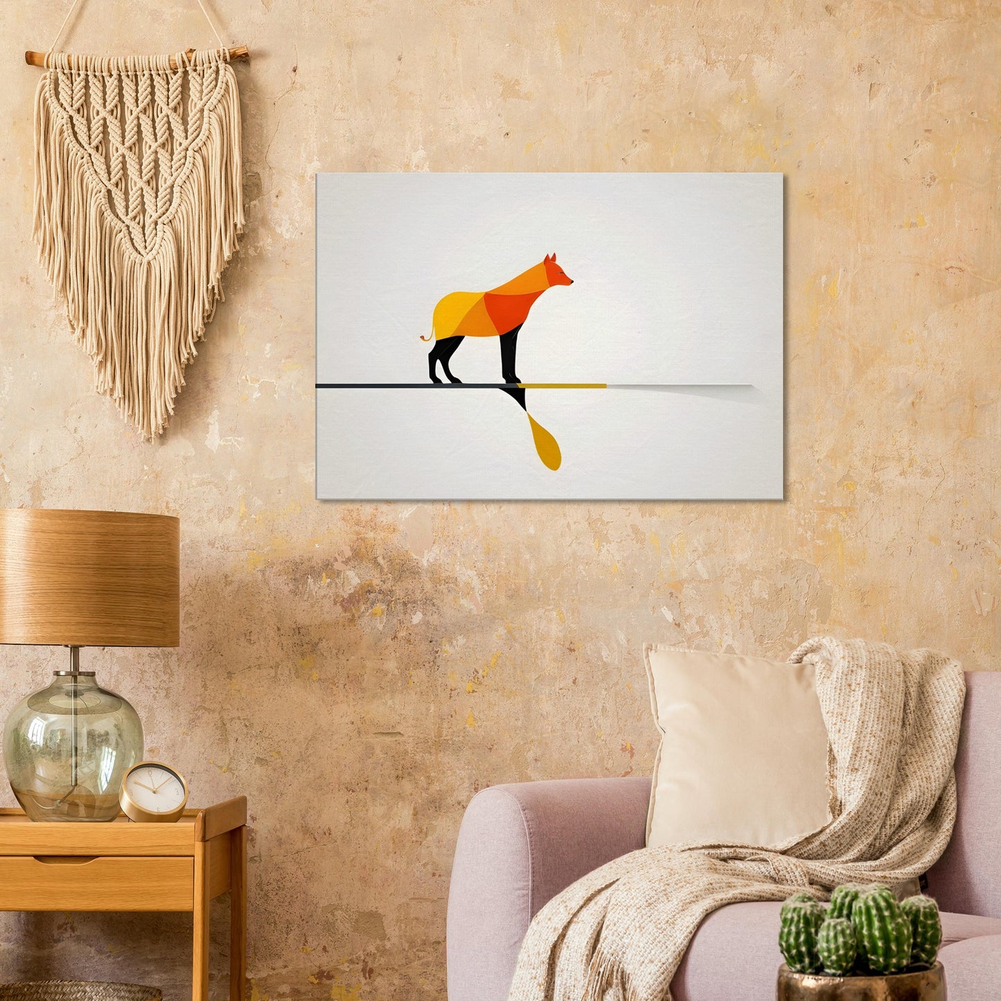 Abstract Canine - Modern Minimalist Art Print for Home Decor