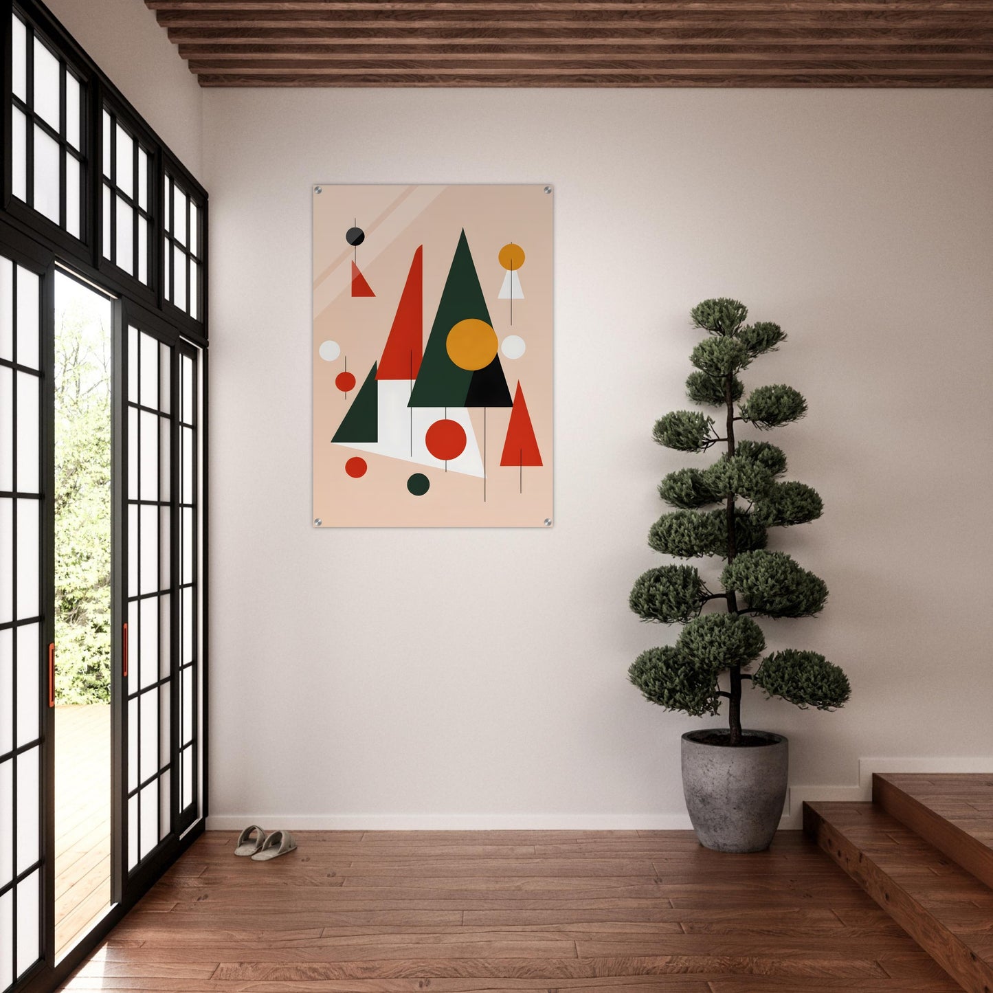 Harmony Trees - Minimalist Abstract Christmas Wall Art