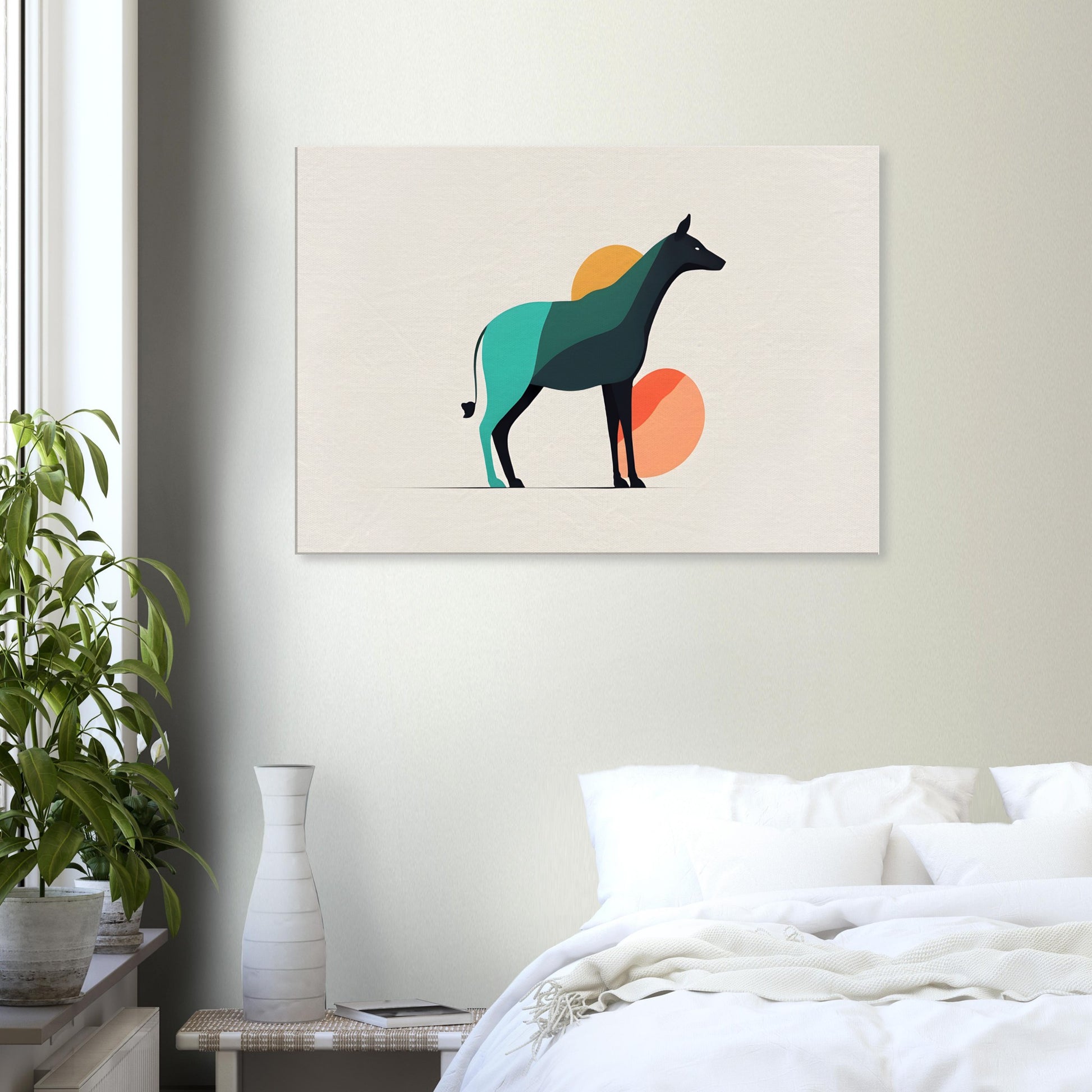 Harmony - Minimalist Abstract Wall Art with Animal Design