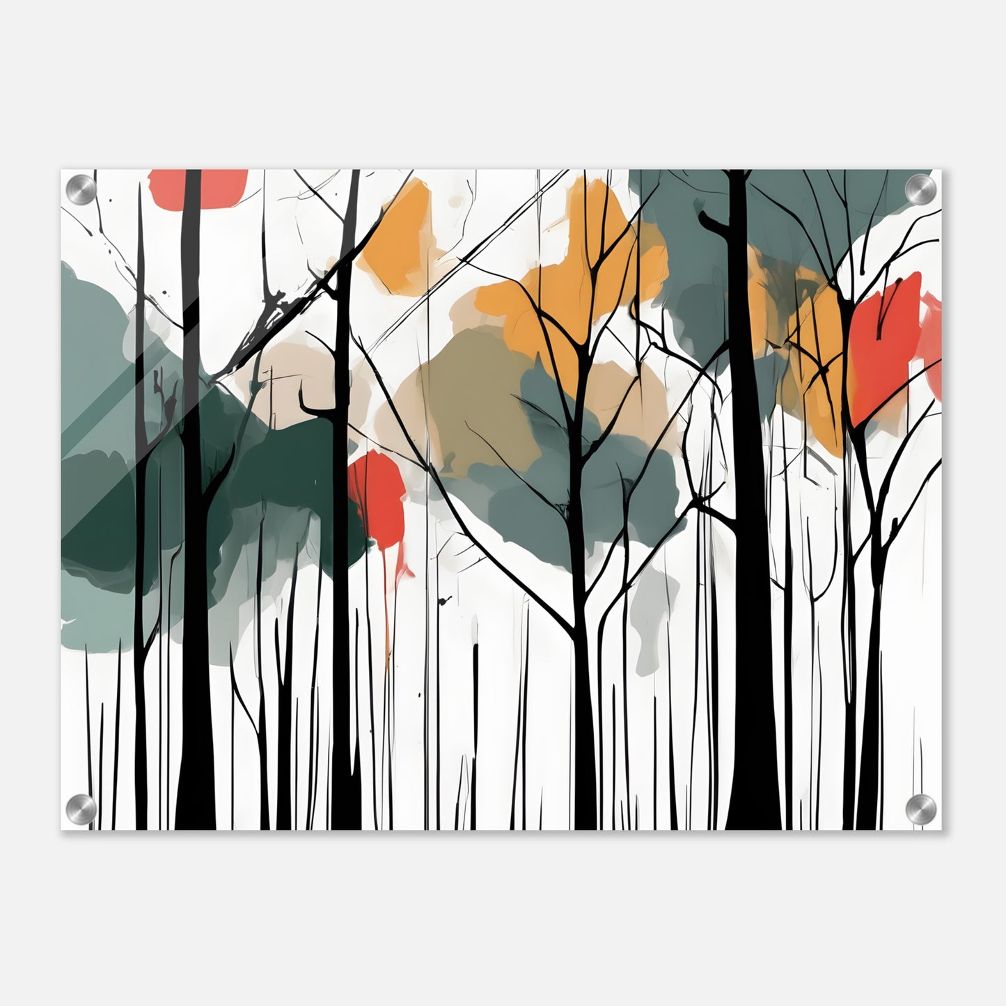 Forest Dreams Minimalist Abstract Acrylic Print