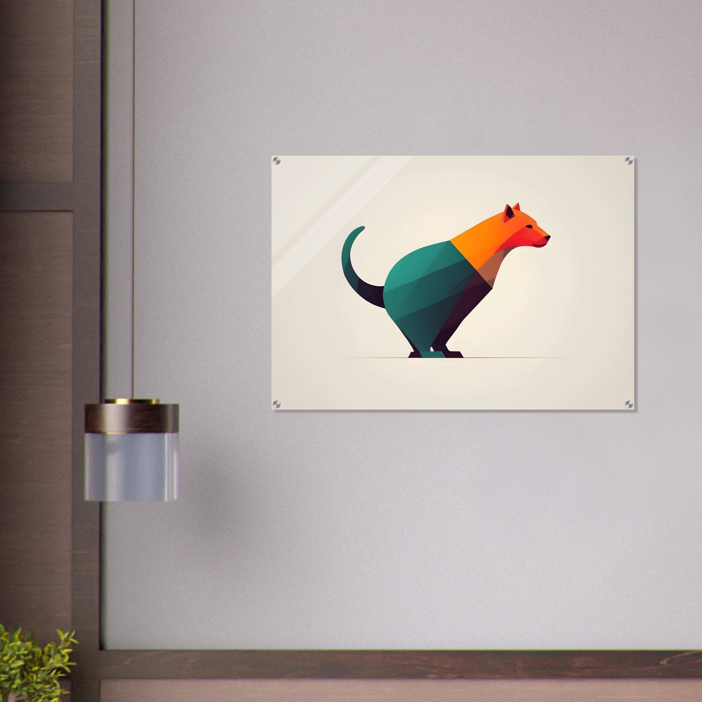 Whimsical Harmony - Minimalist Abstract Animal Art Print