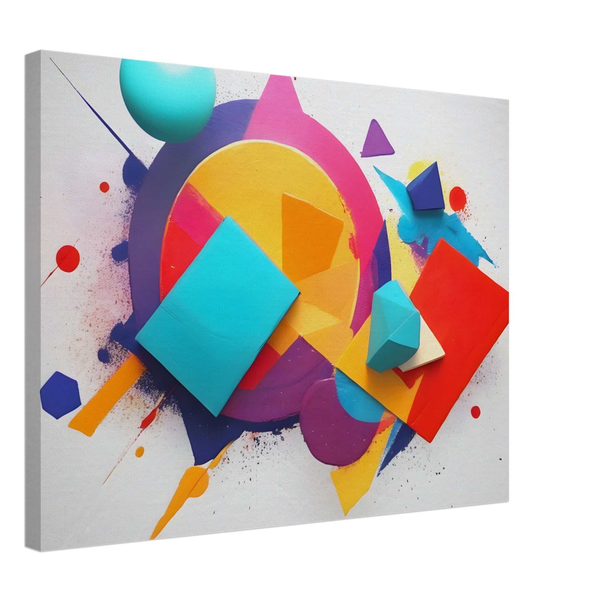 Bright Minimalist Abstract Canvas Print for Modern Decor