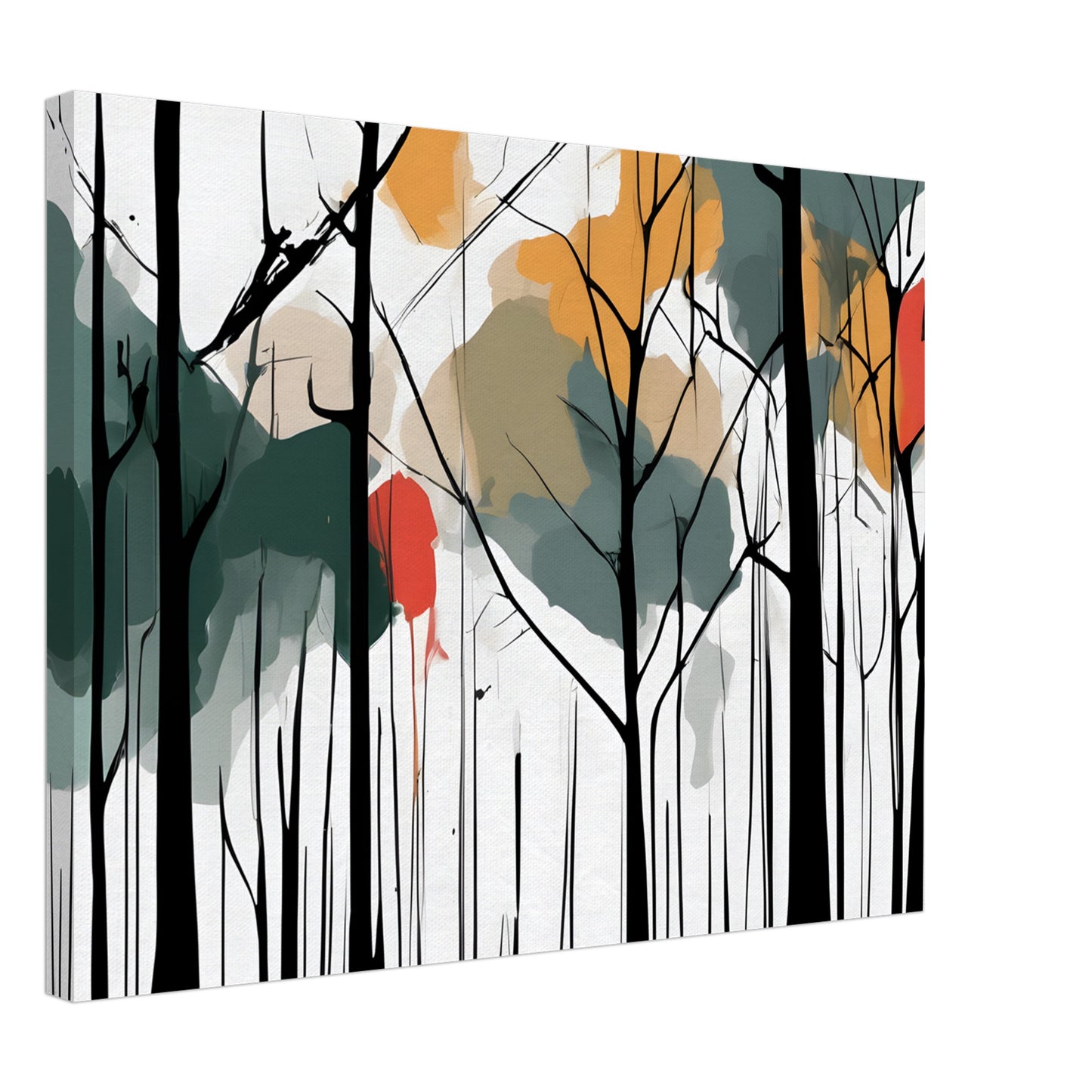 Whimsical Forest Minimalist Abstract Art