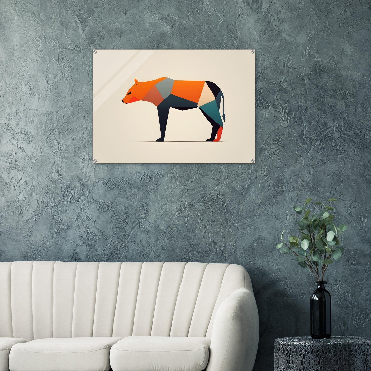 Facet - Vibrant Minimalist Abstract Animal Art