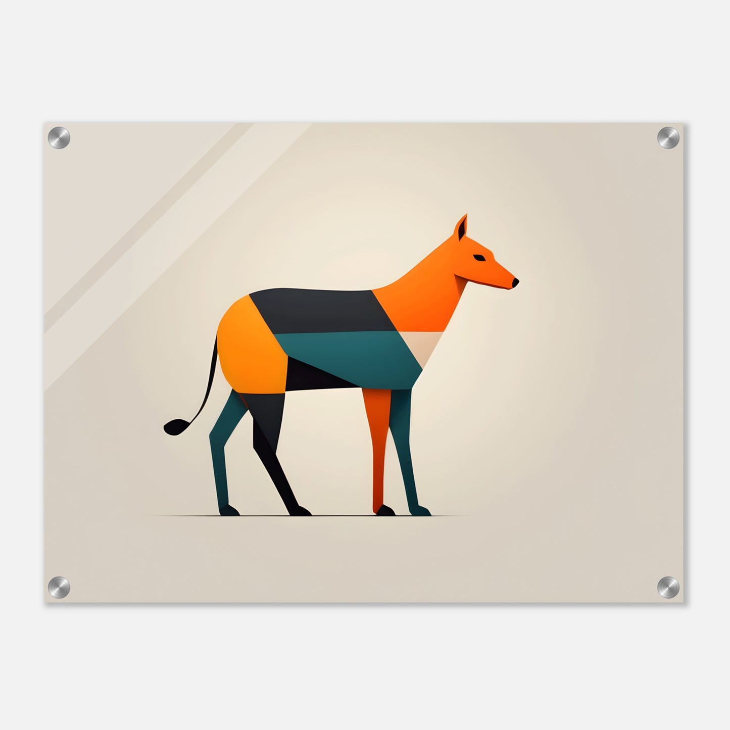 Polygonal Pooch - Modern Minimalist Acrylic Print