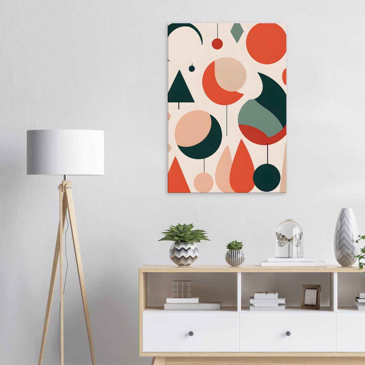 Harmony - Minimalist Abstract Christmas Wall Art Print