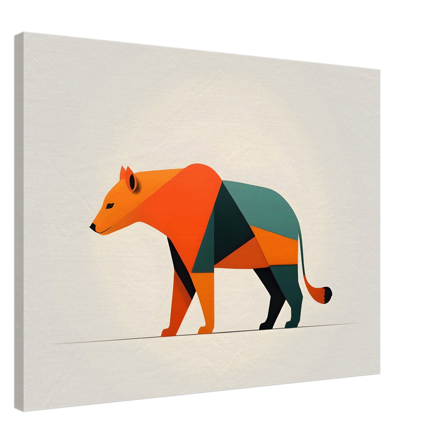 Bear Spirit - Minimalist Abstract Canvas Art Print