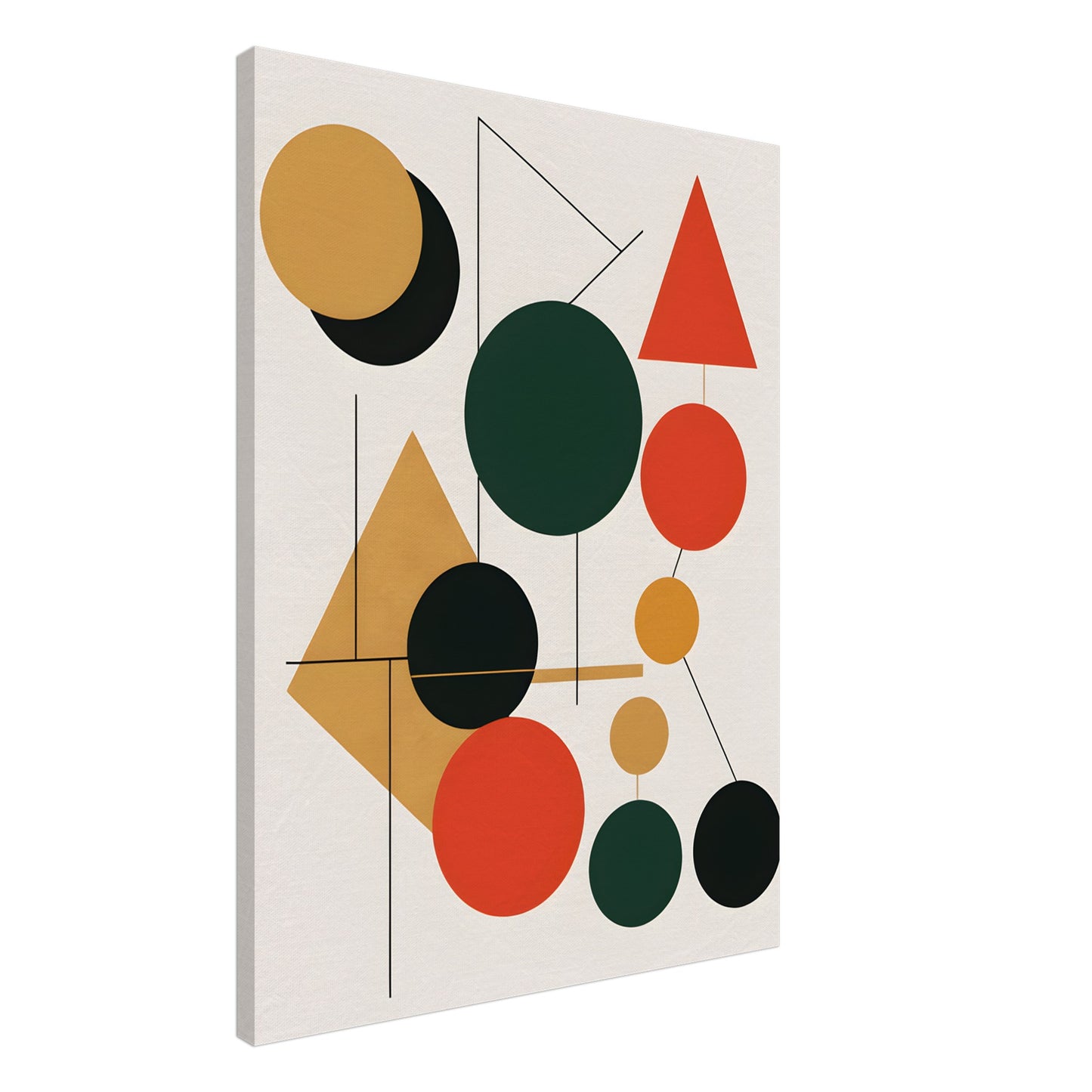 Harmonious Geometry - Minimalist Abstract Christmas Decor