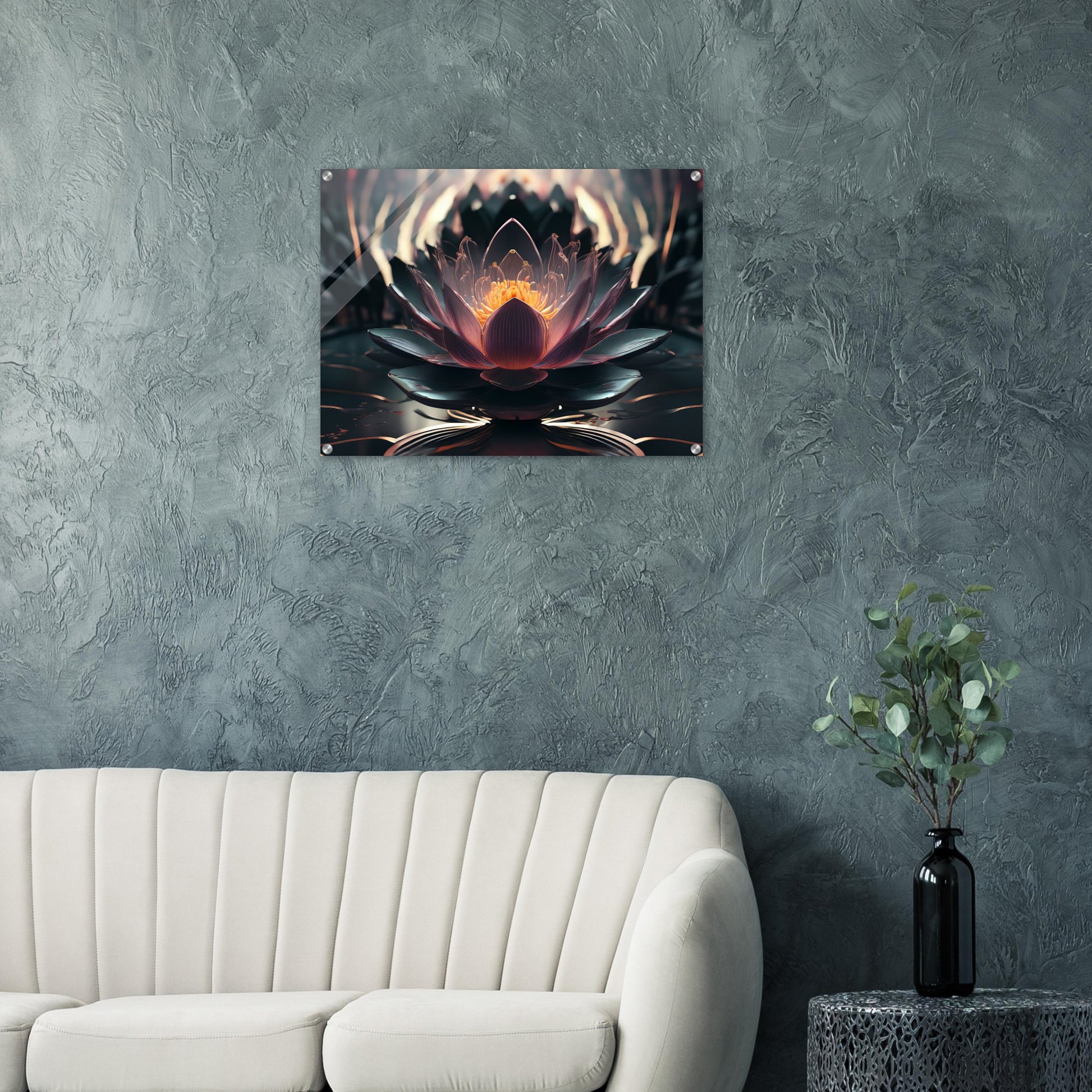 Acrylic print, plexiglass, wall art,Lotus of Awareness