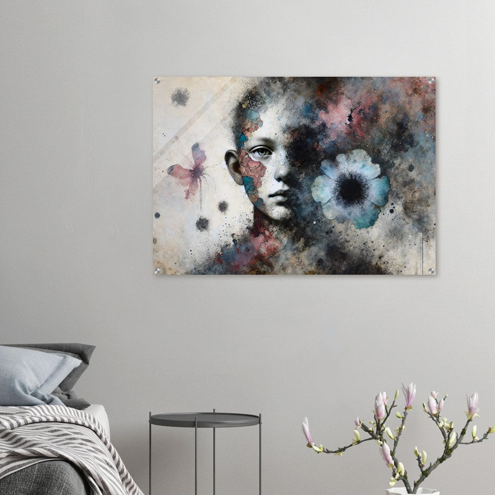 Acrylic print, plexiglass, wall art,Fading Echoes of Emotion - Wall Art - Acrylic Print