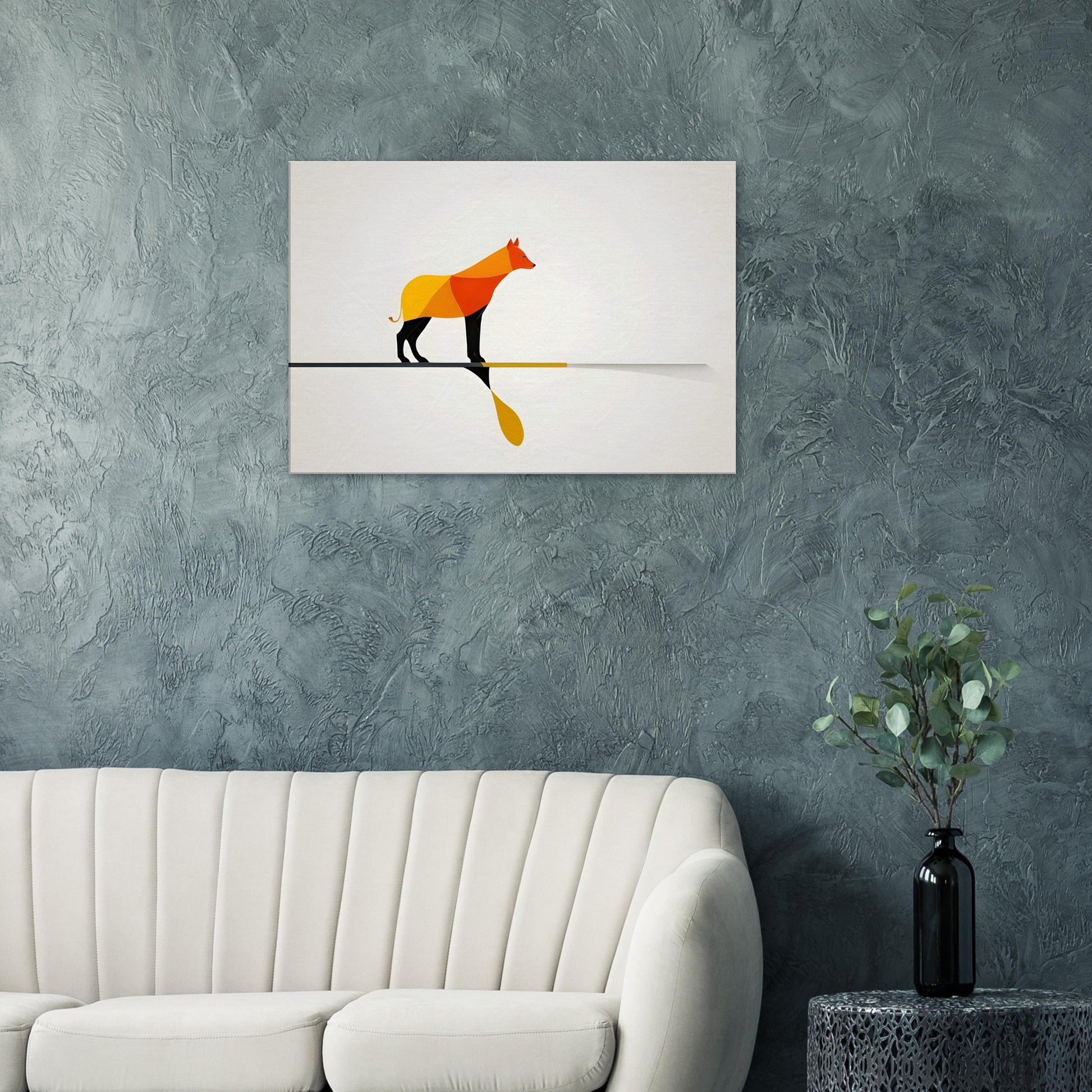 Abstract Canine - Modern Minimalist Art Print for Home Decor