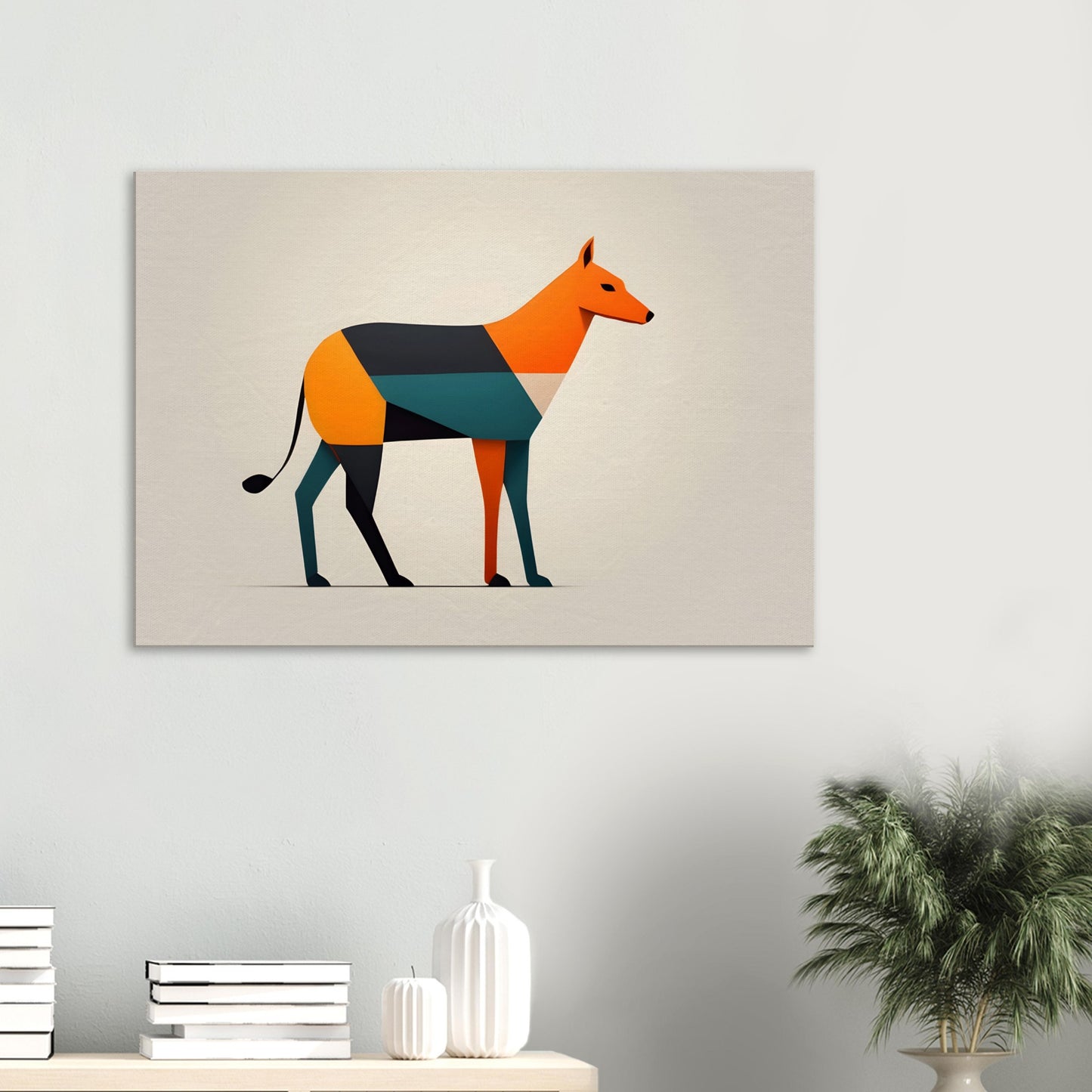 Paws & Color - Minimalist Abstract Dog Art for Modern Homes