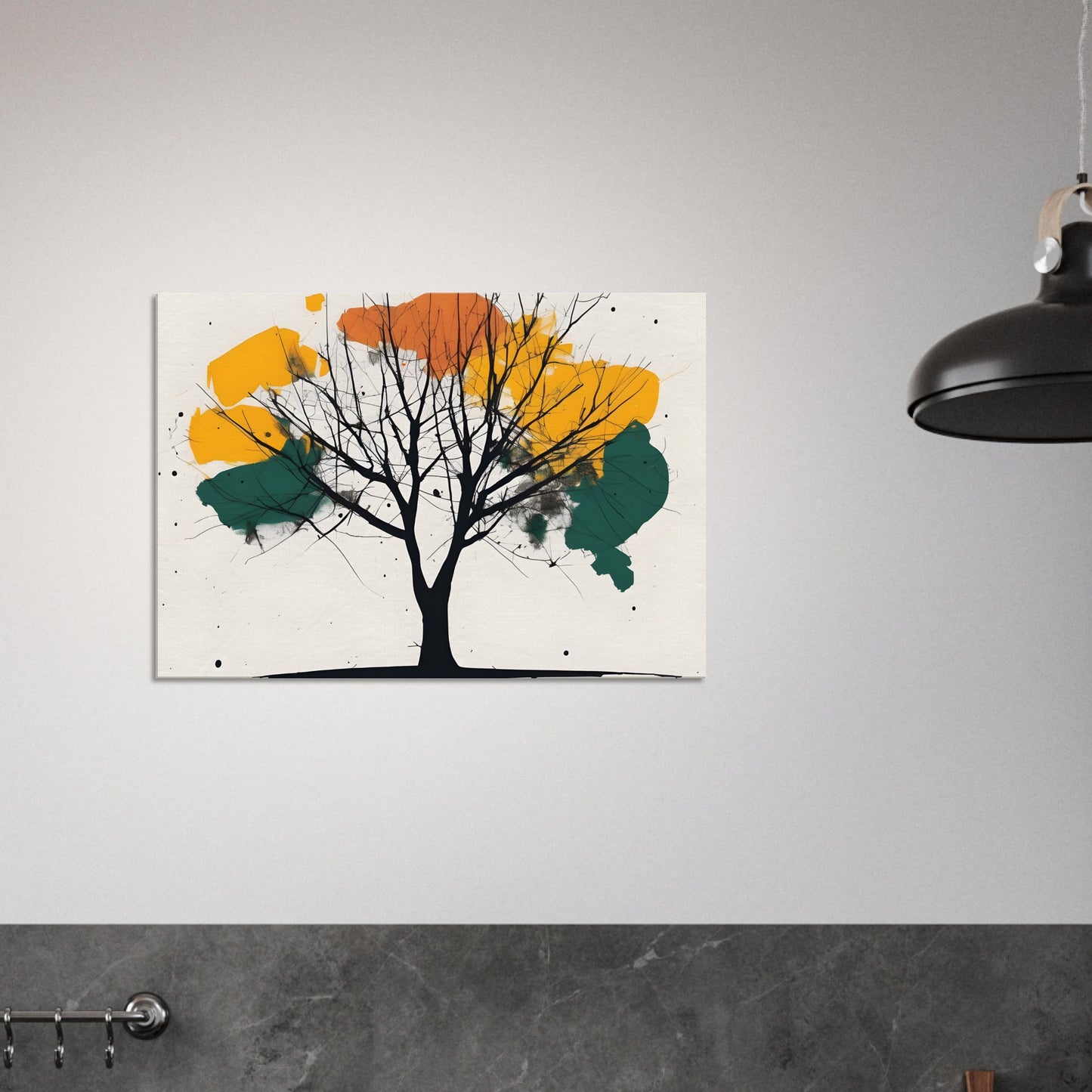 Tree Serenity Minimalist Art Canvas Print