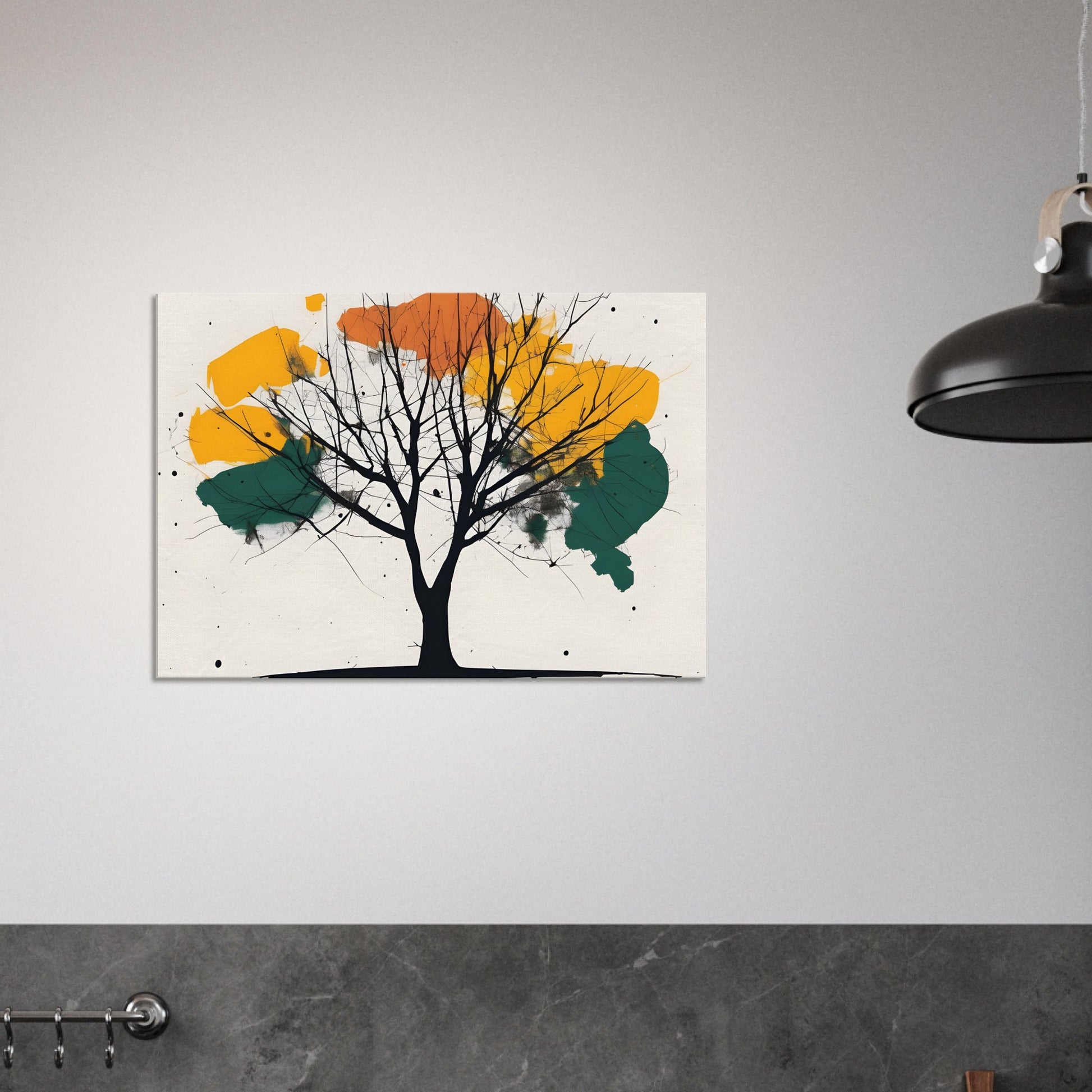 Tree Serenity Minimalist Art Canvas Print