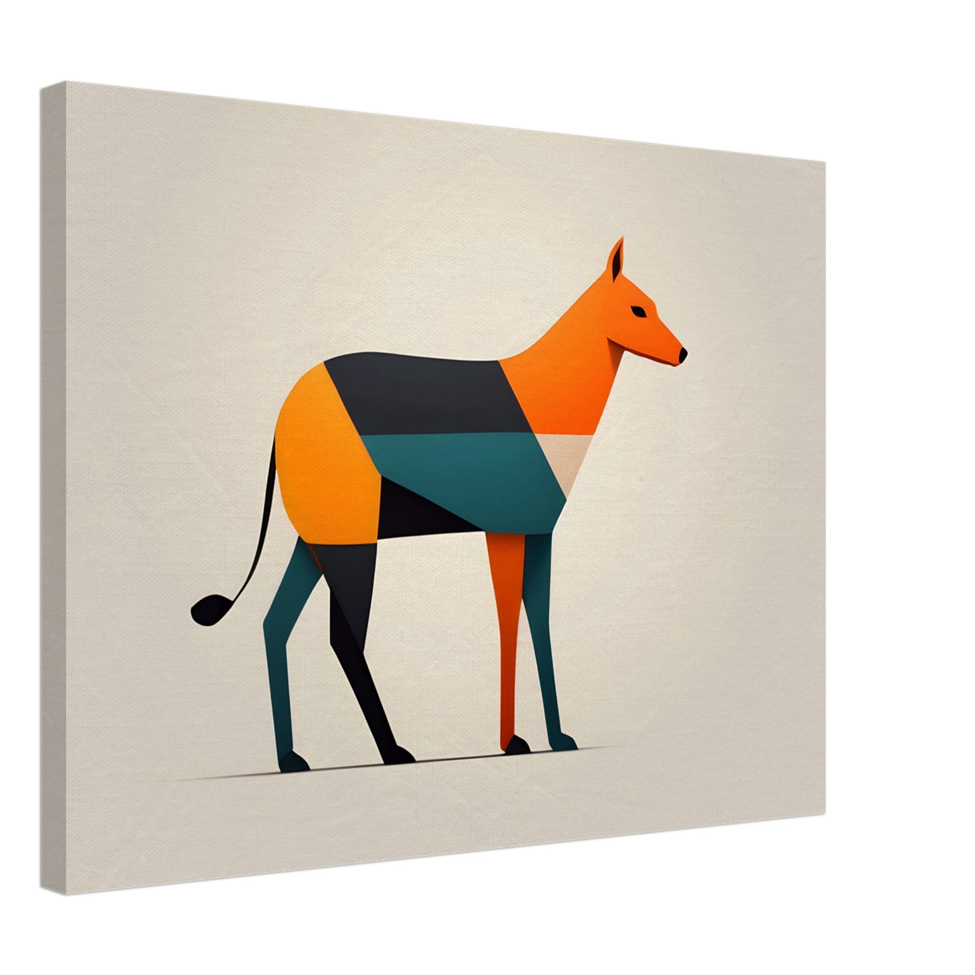 Paws & Color - Minimalist Abstract Dog Art for Modern Homes