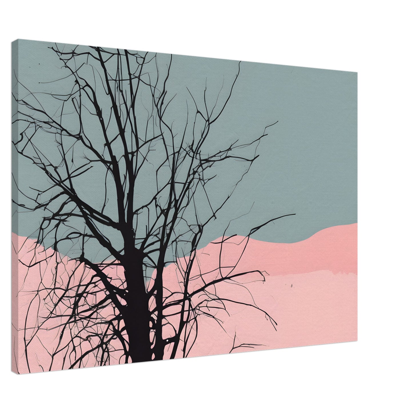 Branches - Minimalist Abstract Canvas Print for Modern Home