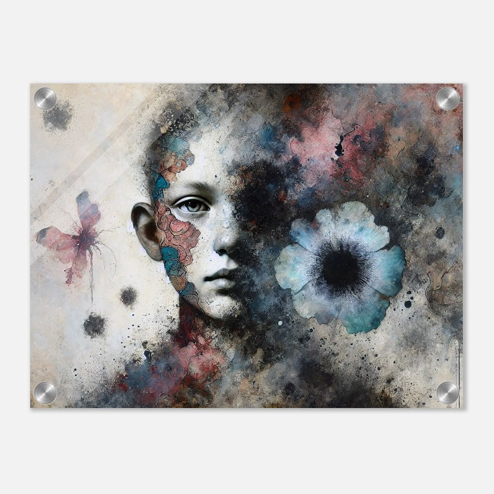 Acrylic print, plexiglass, wall art,Fading Echoes of Emotion - Wall Art - Acrylic Print