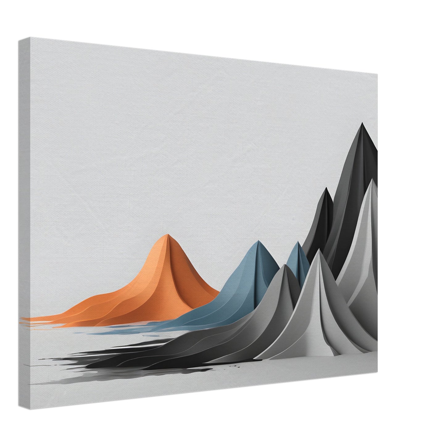 Minimalist Abstract Mountain Wall Art – Modern Canvas Print