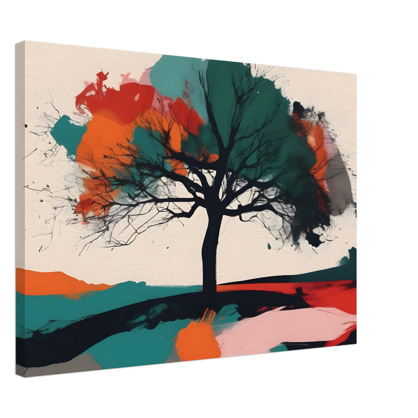 Tree of Serenity - Minimalist Abstract Wall Art