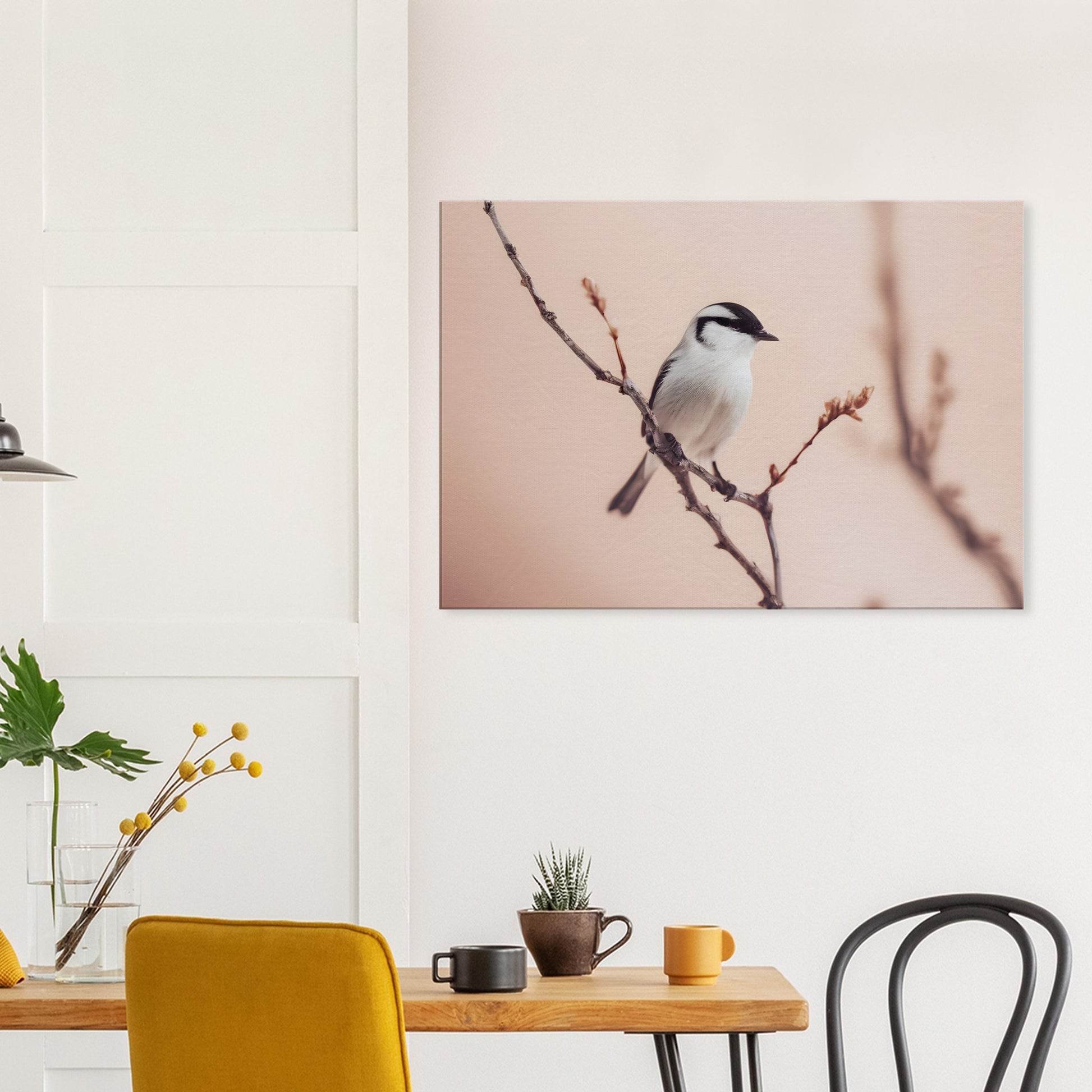 Whispers of Serenity: Captivating Bird Canvas Horizontal Artwork