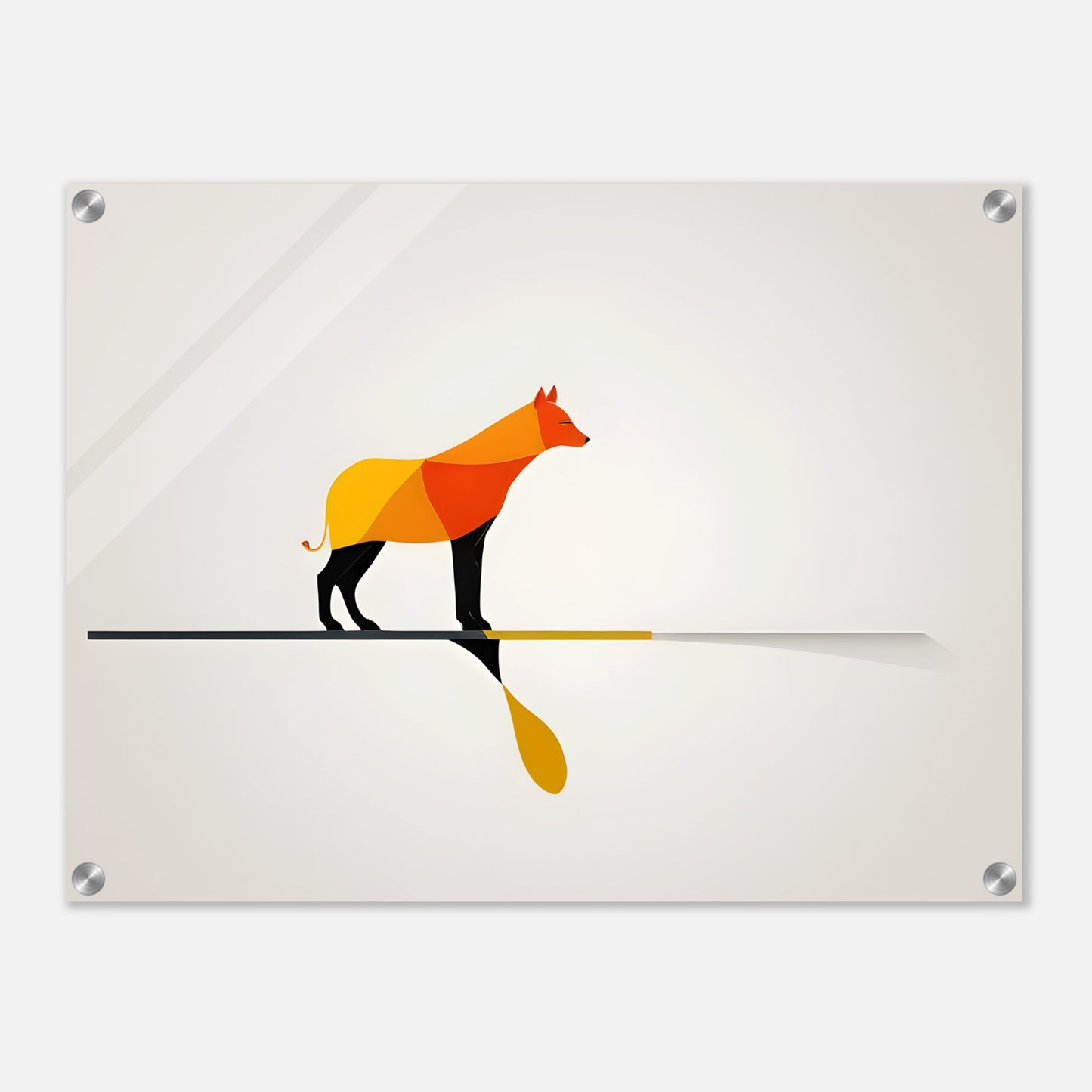 Harmony - Minimalist Abstract Dog Art for Modern Spaces