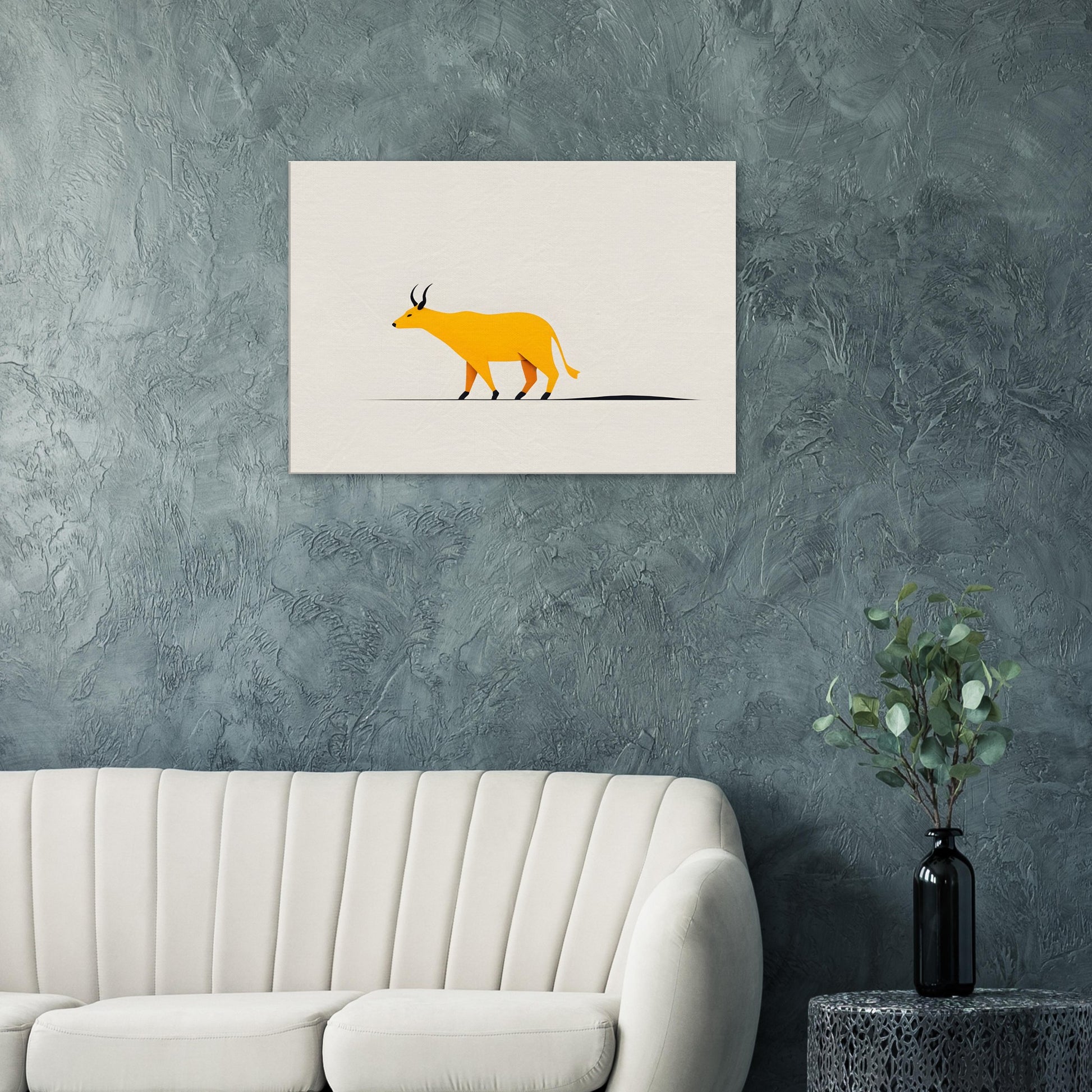 Gilded Journey - Minimalist Abstract Wall Art Print