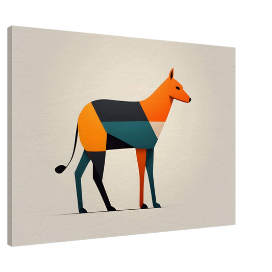 Paws & Color - Minimalist Abstract Dog Art for Modern Homes