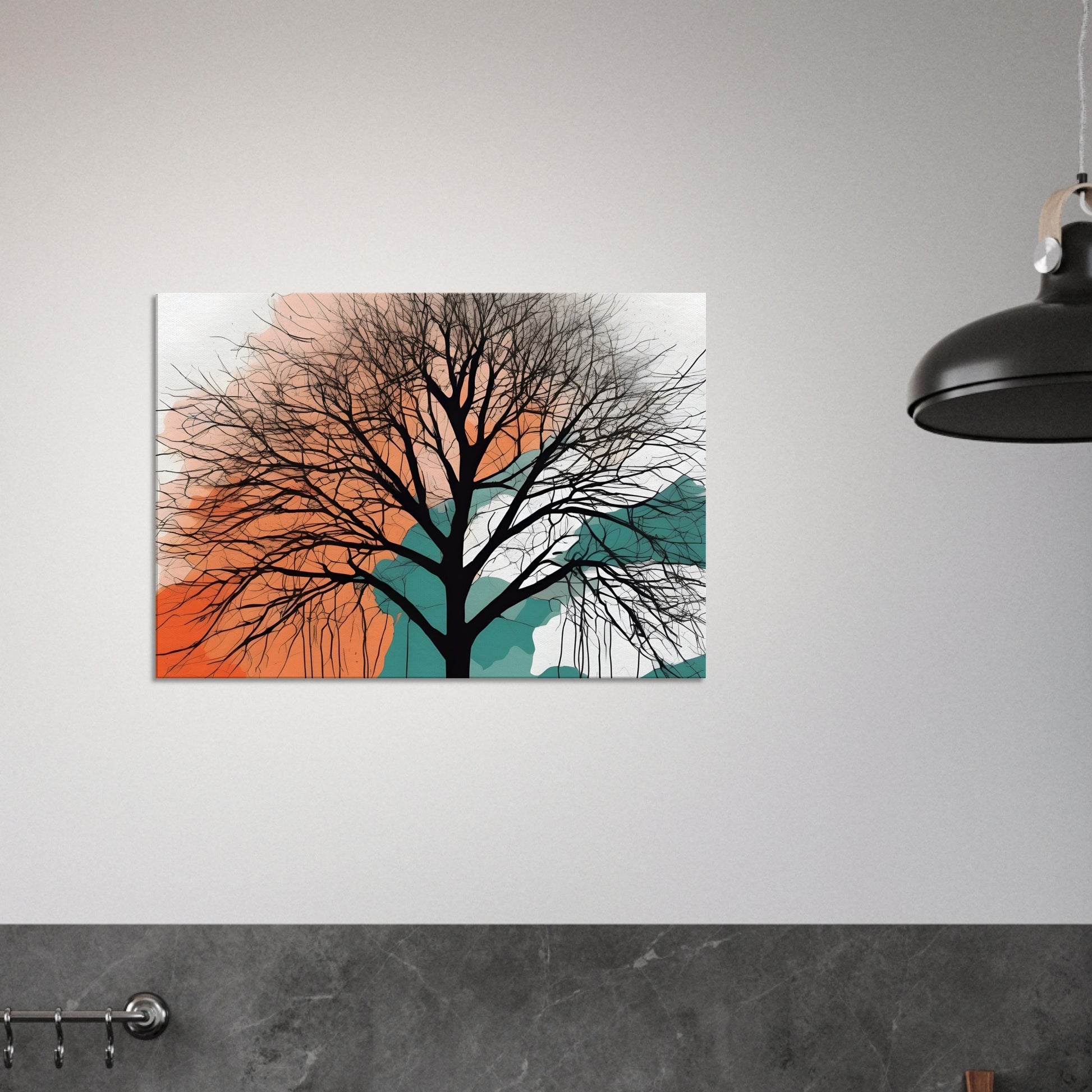 Whispering Tree - Minimalist Abstract Wall Art for Home