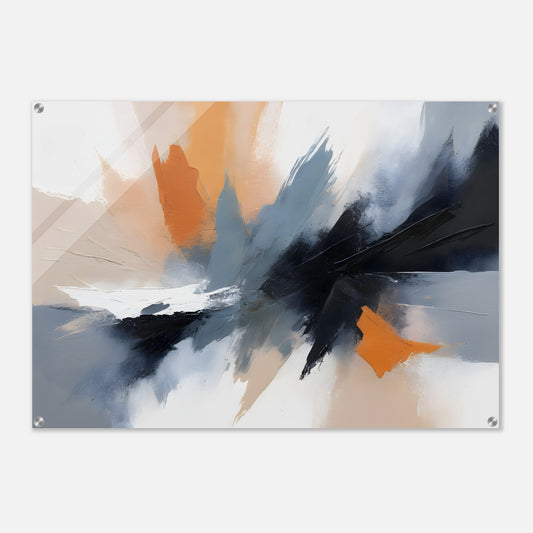 Cosmic Reverie: Abstract Acrylic Horizon Print