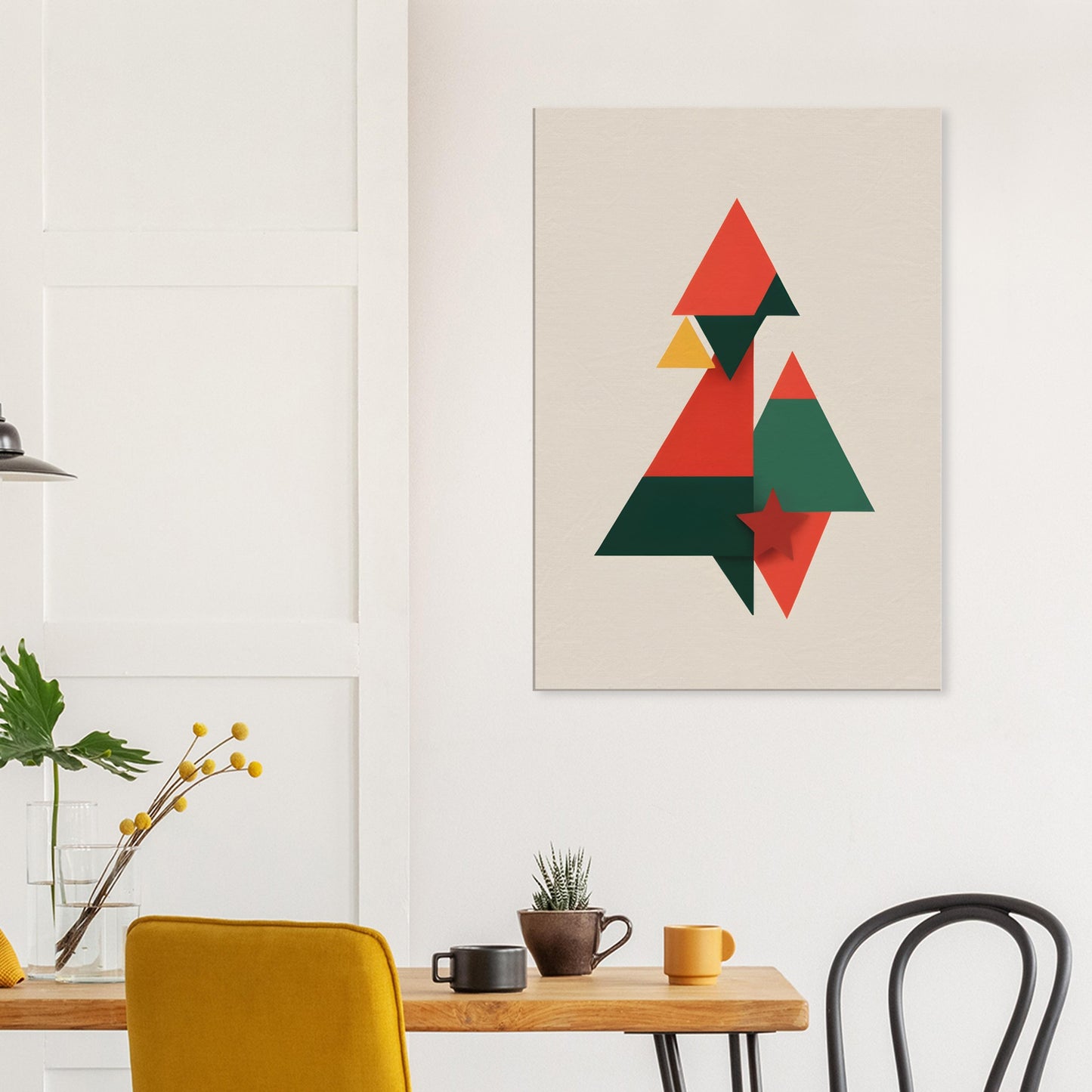 Christmas Harmony - Minimalist Abstract Canvas Print