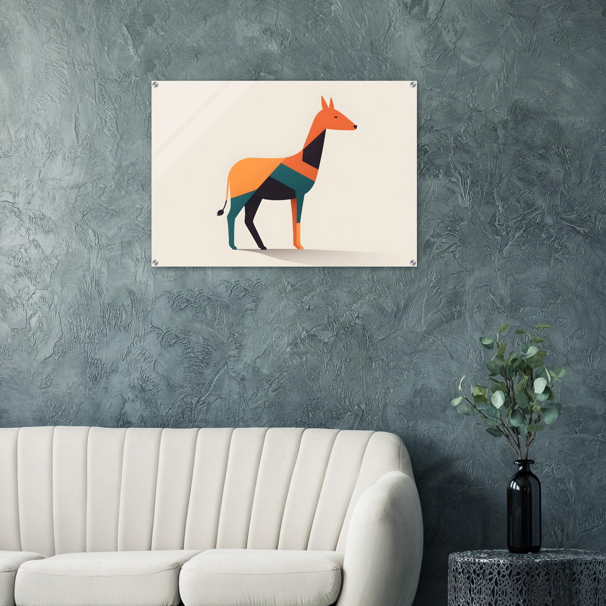 Geometric Elegance - Unique Minimalist Abstract Animal Wall Art