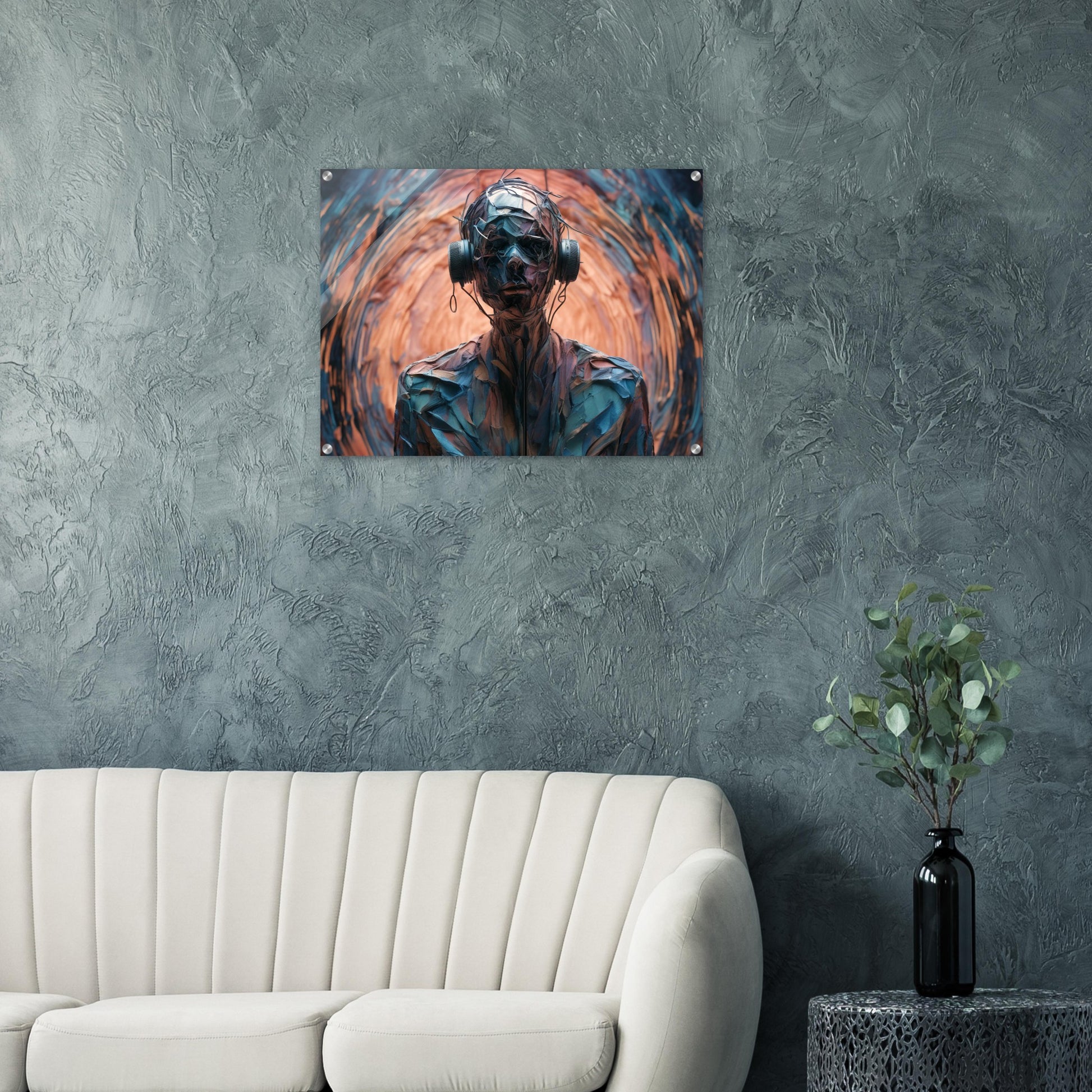 Acrylic print, plexiglass, wall art,Echoes of Isolation