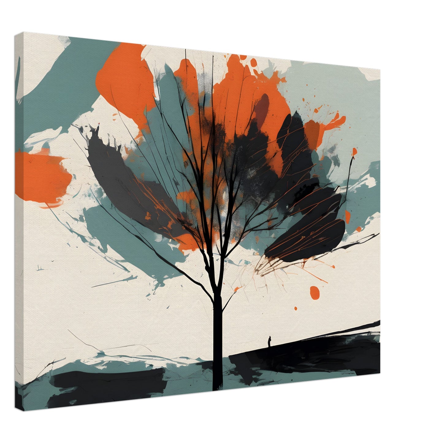 Ember Tree - Minimalist Abstract Wall Art