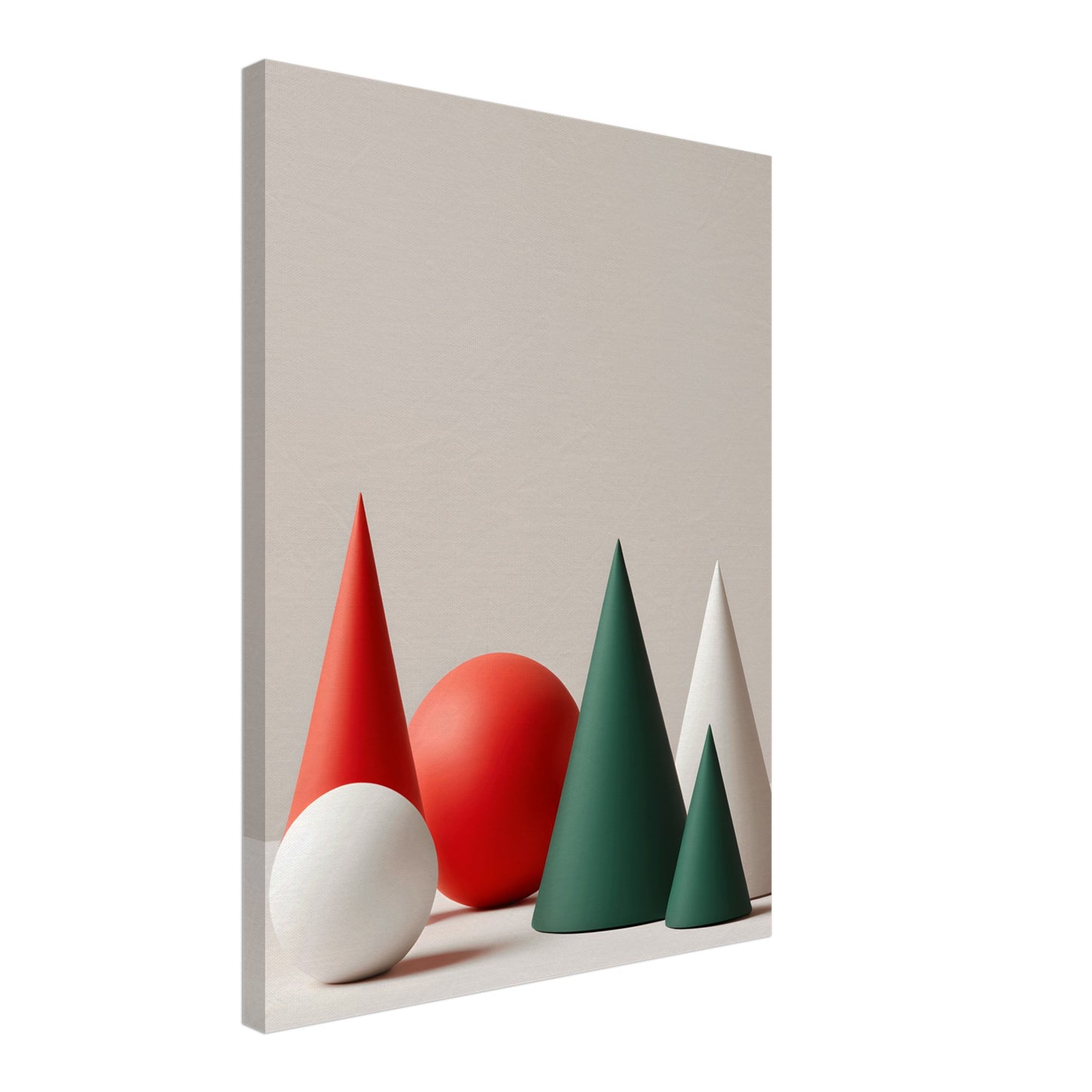 Serene Joy - Minimalist Christmas Canvas Wall Art